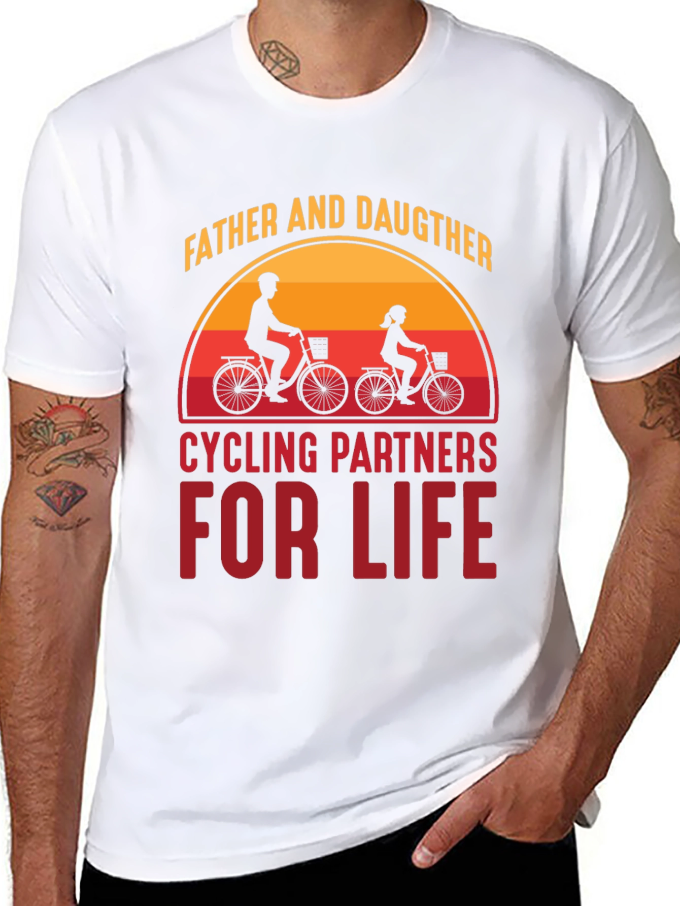 Father & Daughter Cycling Partners For Life T-Shirt
