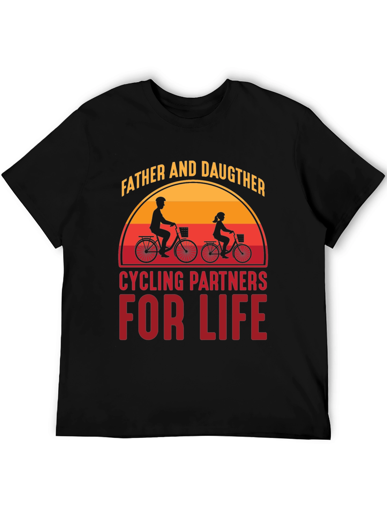 Father & Daughter Cycling Partners For Life T-Shirt