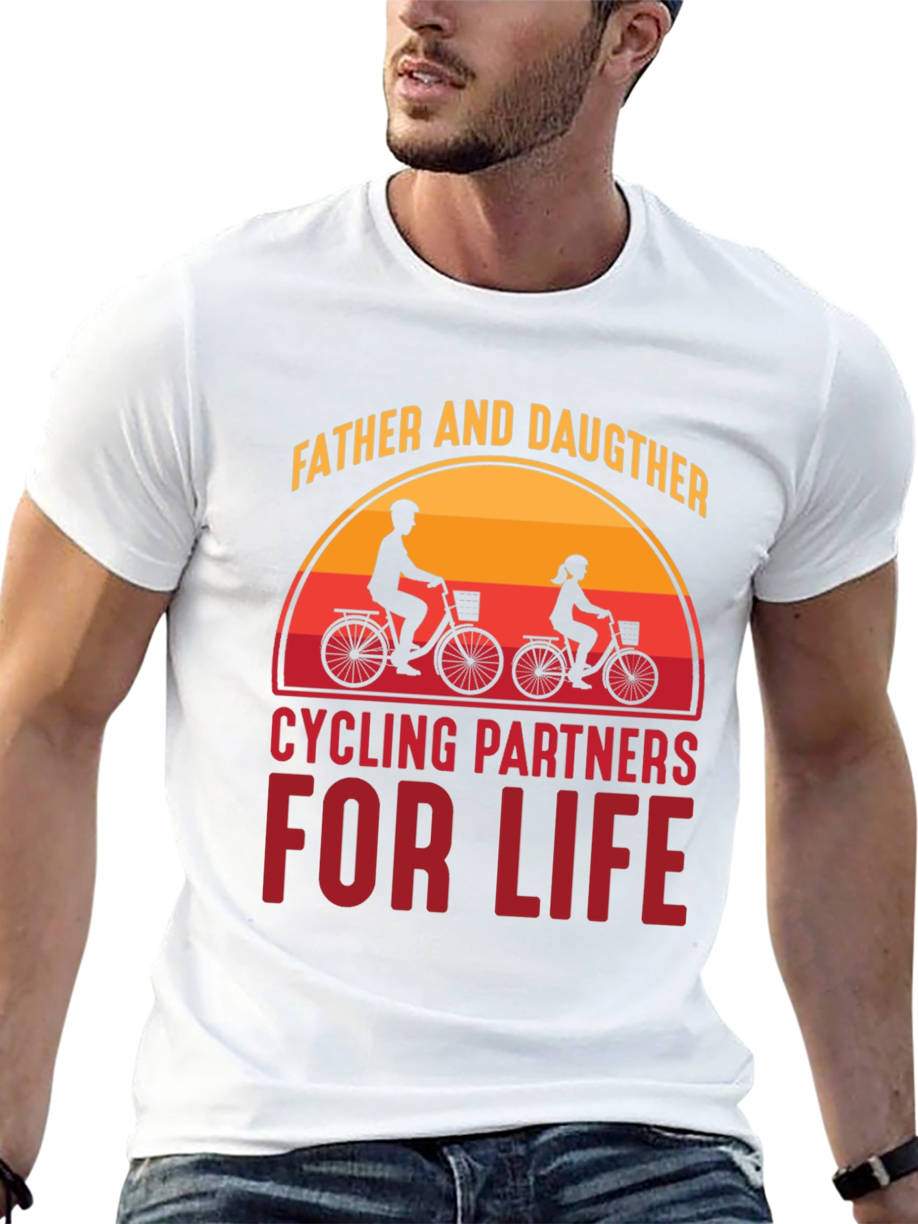 Father & Daughter Cycling Partners For Life T-Shirt