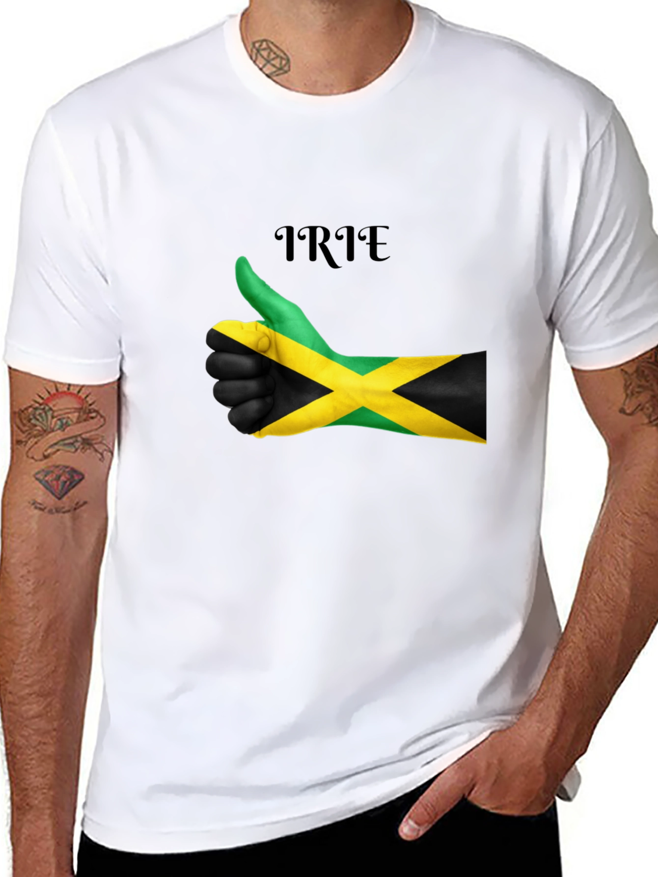 Irie Jamaica Flag Thumbs Up T-Shirt
