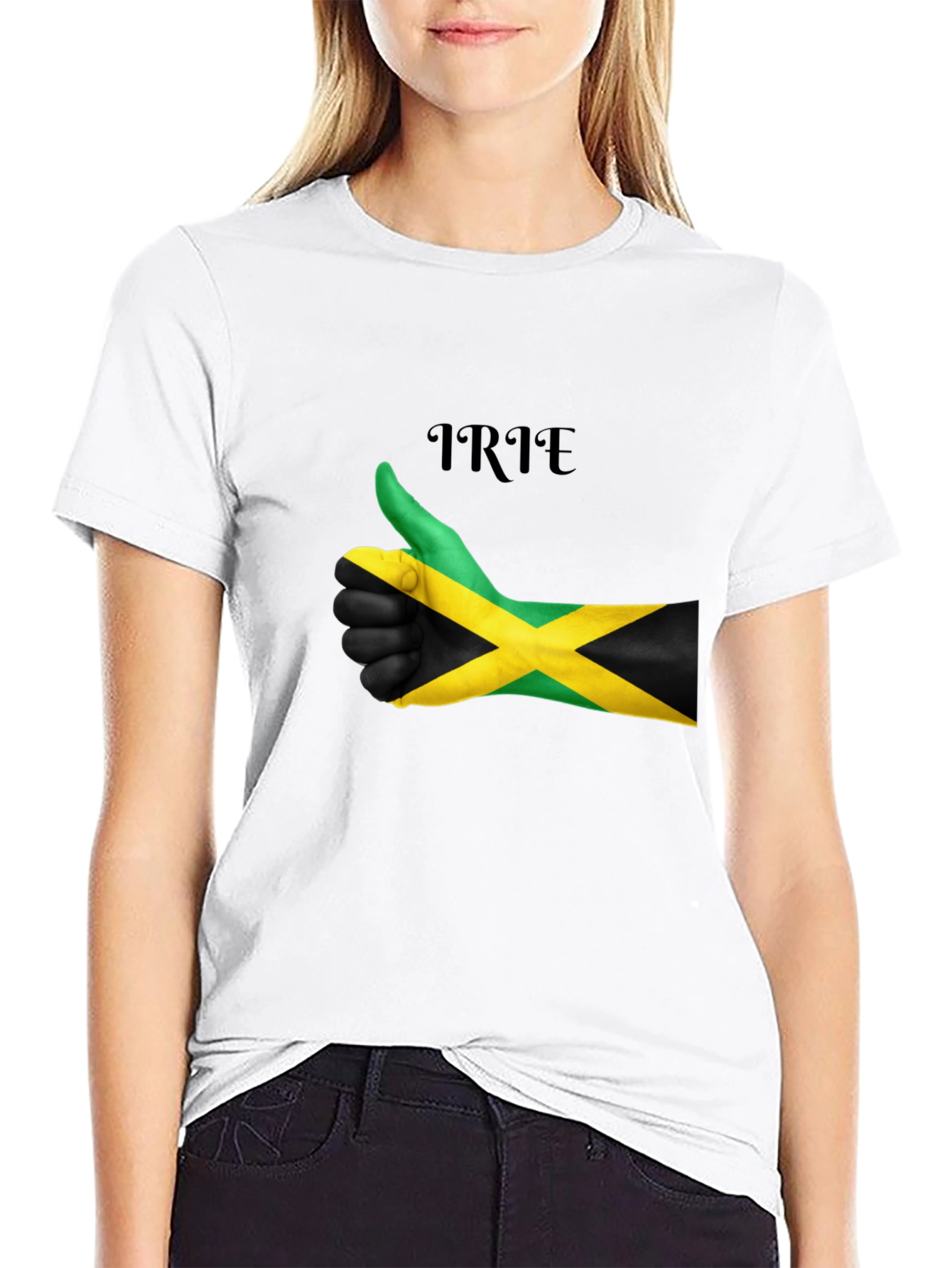 Irie Jamaica Flag Thumbs Up T-Shirt