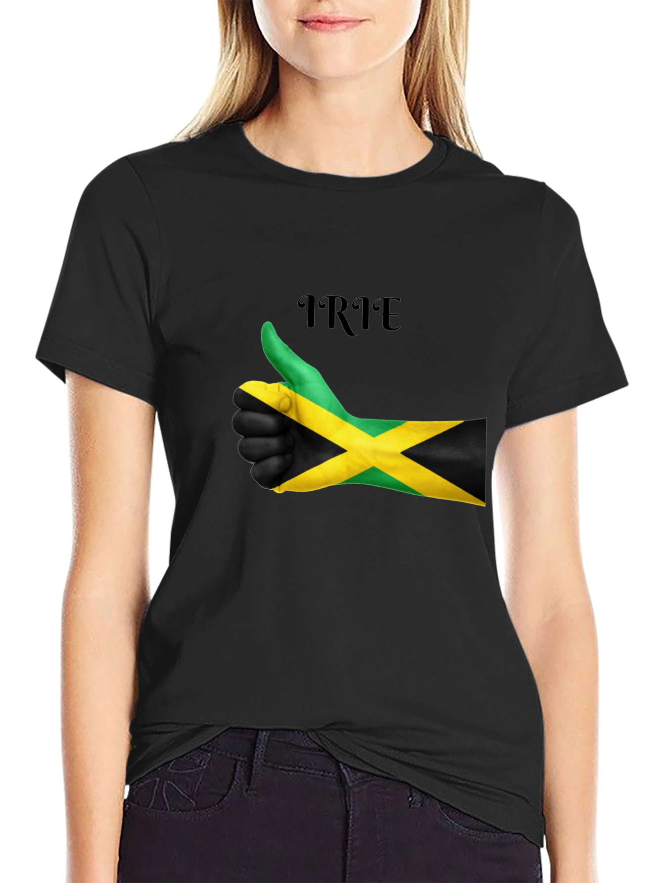 Irie Jamaica Flag Thumbs Up T-Shirt