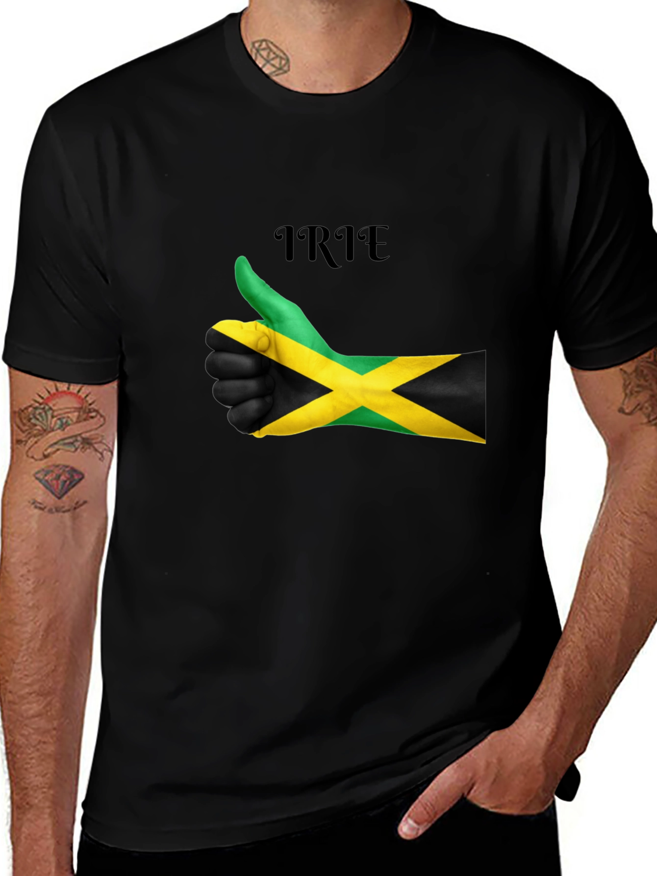 Irie Jamaica Flag Thumbs Up T-Shirt