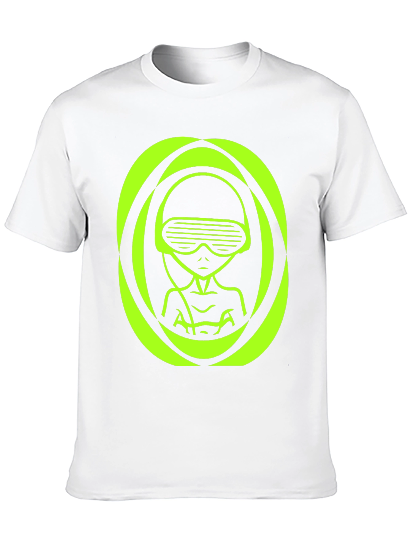 Neon Alien Graphic T-Shirt - Unique Sci-Fi Design