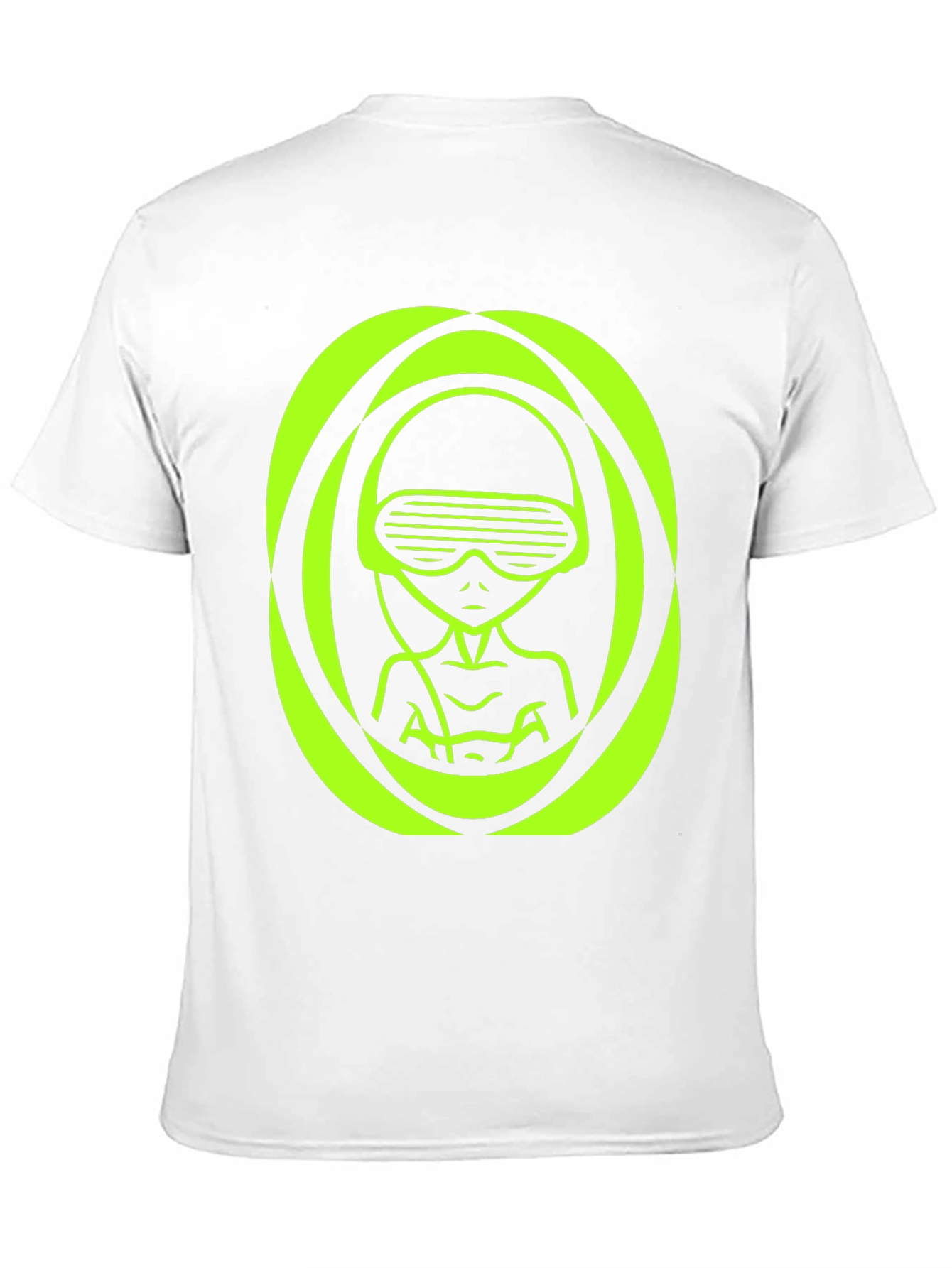 Neon Alien Graphic T-Shirt - Unique Sci-Fi Design