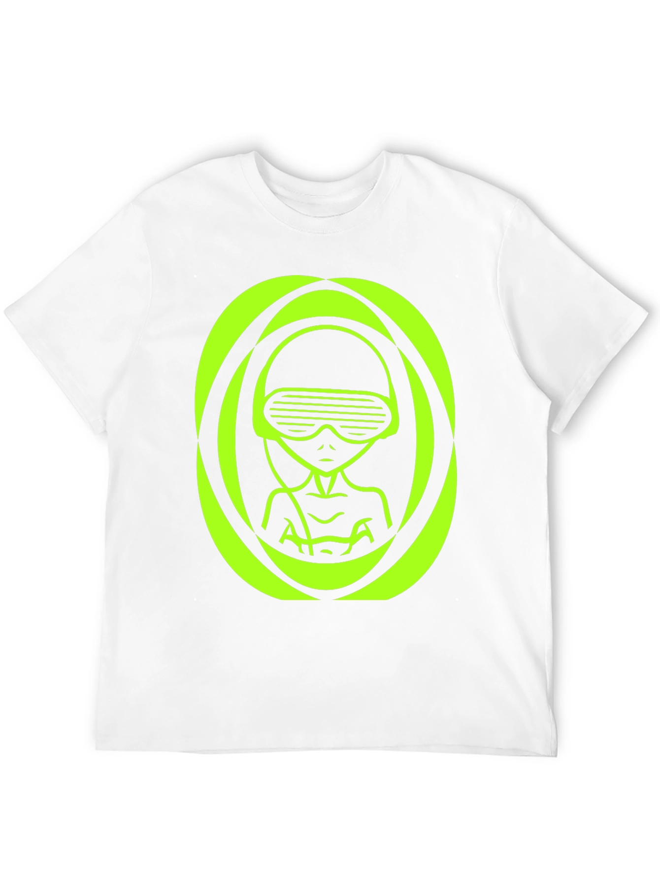Neon Alien Graphic T-Shirt - Unique Sci-Fi Design