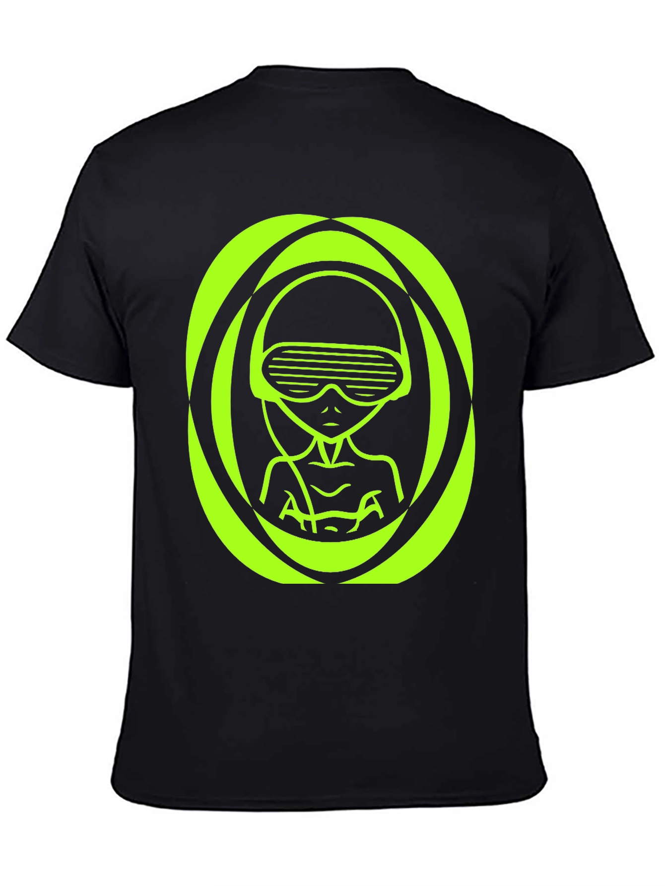 Neon Alien Graphic T-Shirt - Unique Sci-Fi Design
