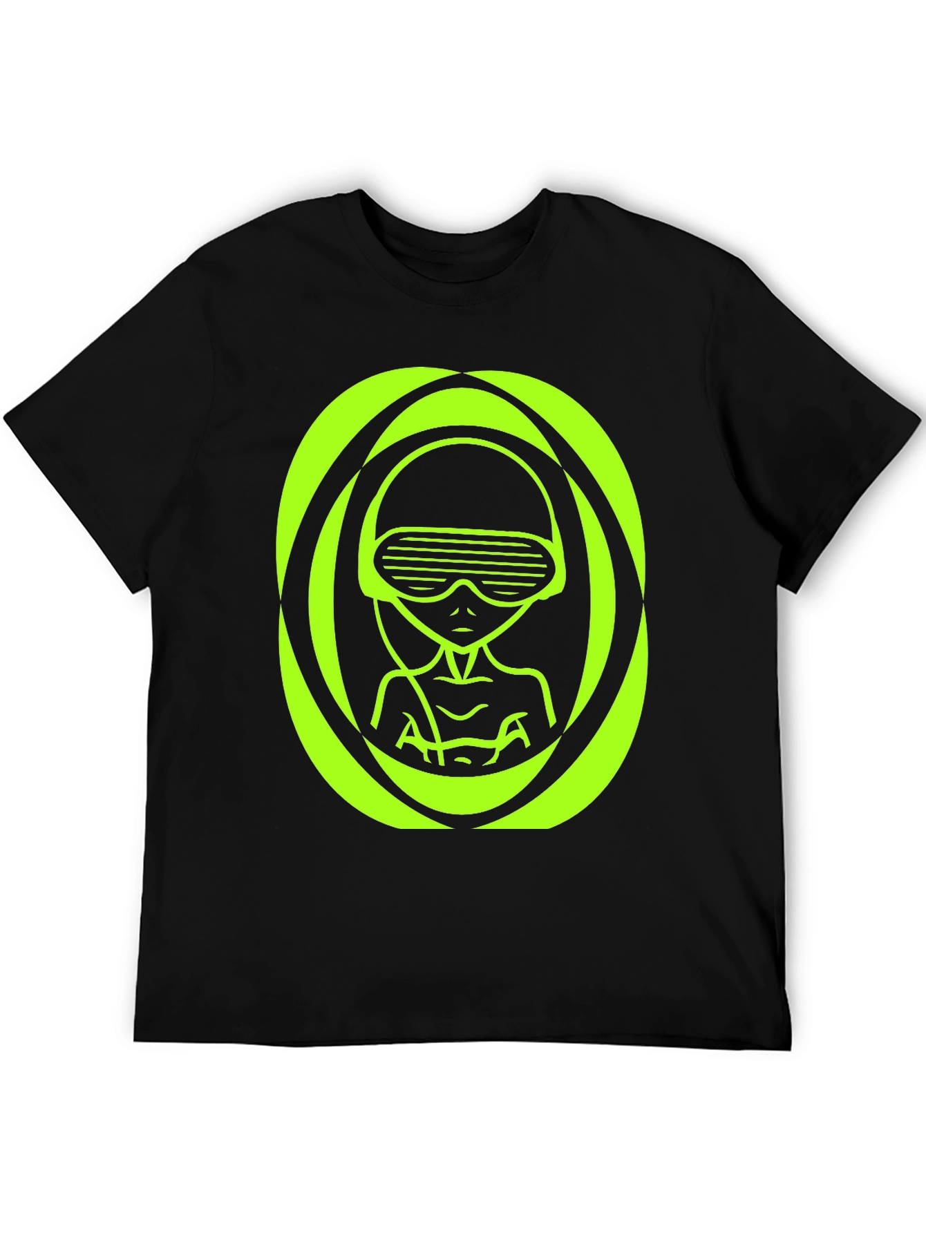 Neon Alien Graphic T-Shirt - Unique Sci-Fi Design