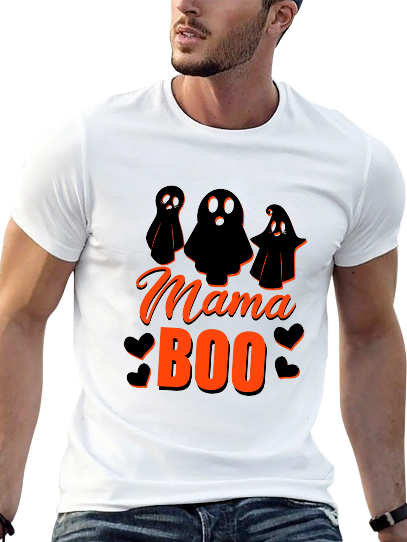 Mama Boo Halloween T-Shirt