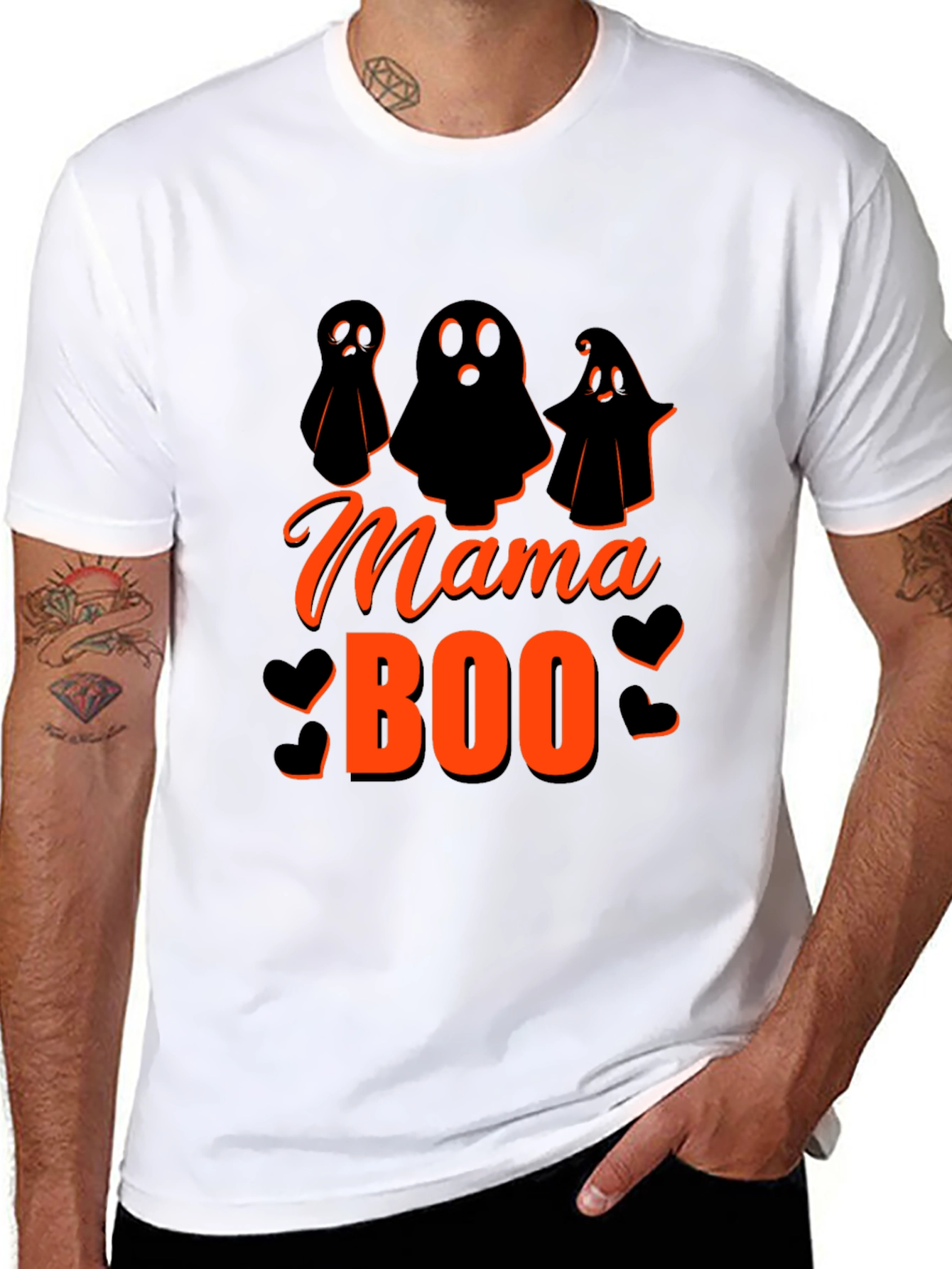 Mama Boo Halloween T-Shirt