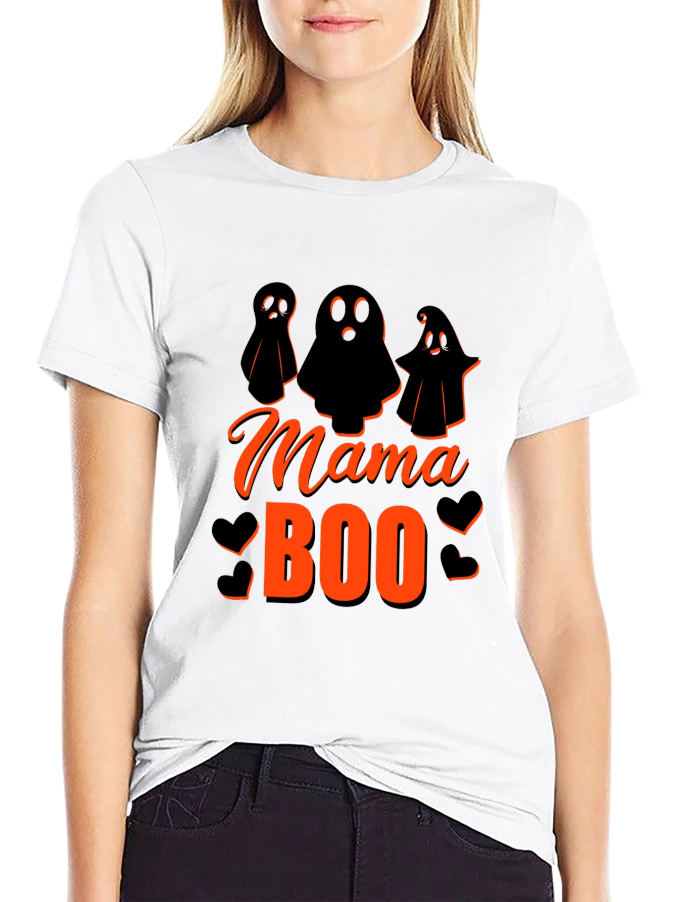 Mama Boo Halloween T-Shirt