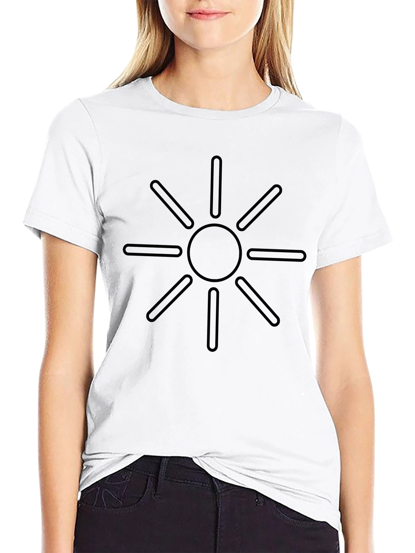 Black Sun Graphic Tee - Stylish Casual Wear