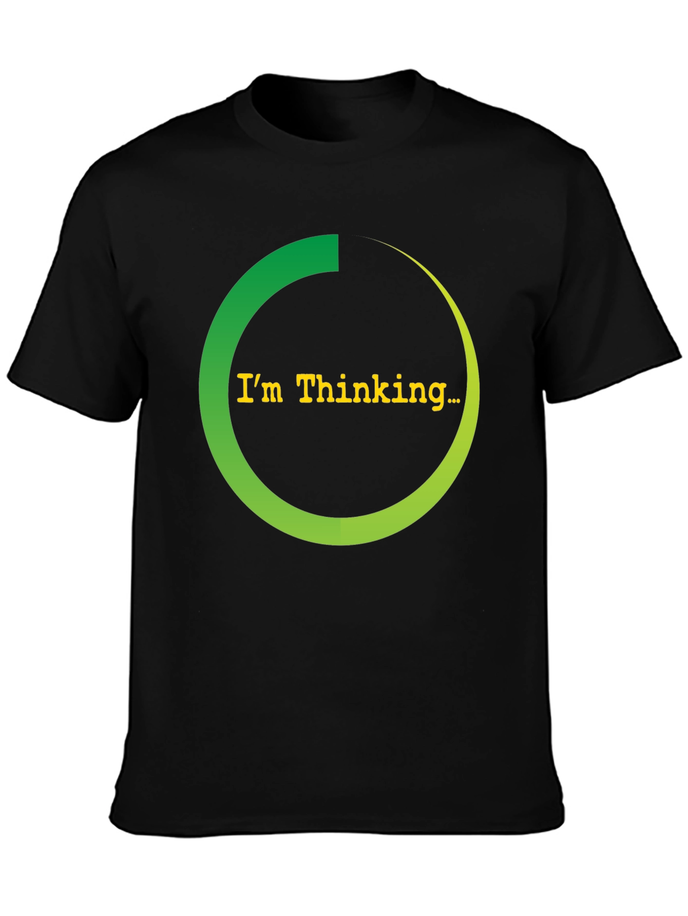 Im Thinking Black T-Shirt - Funny Graphic Tee