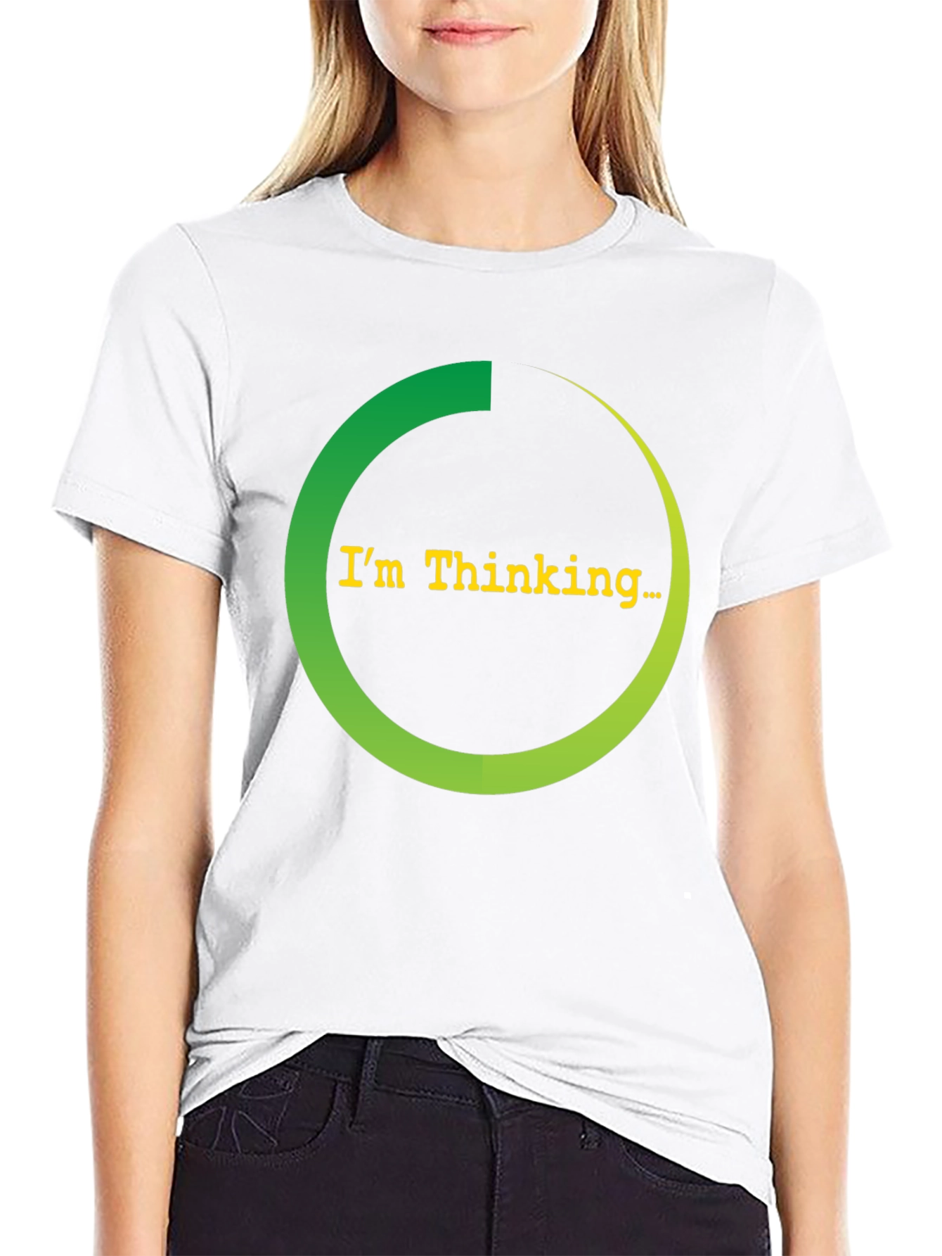 Im Thinking Black T-Shirt - Funny Graphic Tee