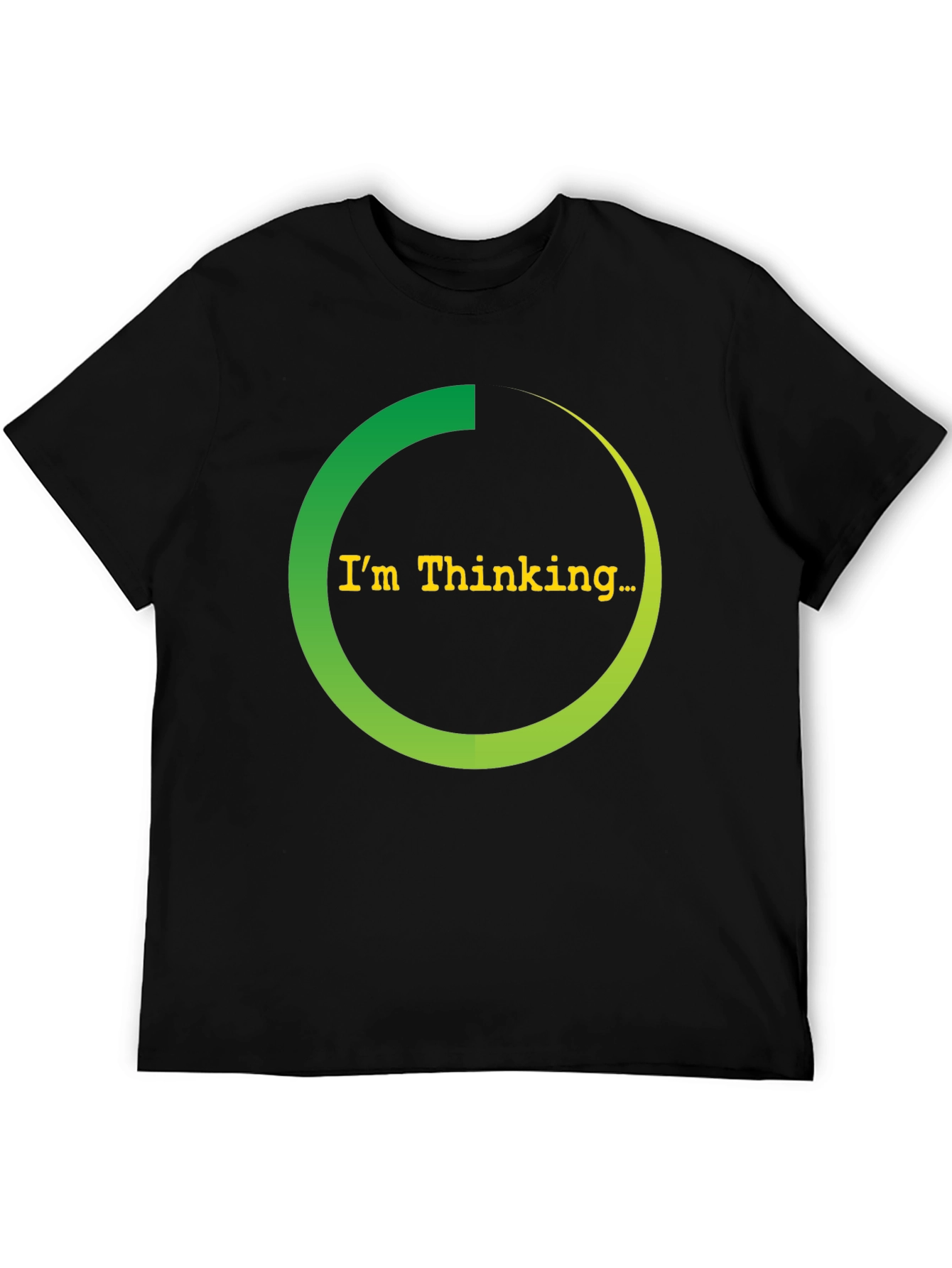 Im Thinking Black T-Shirt - Funny Graphic Tee