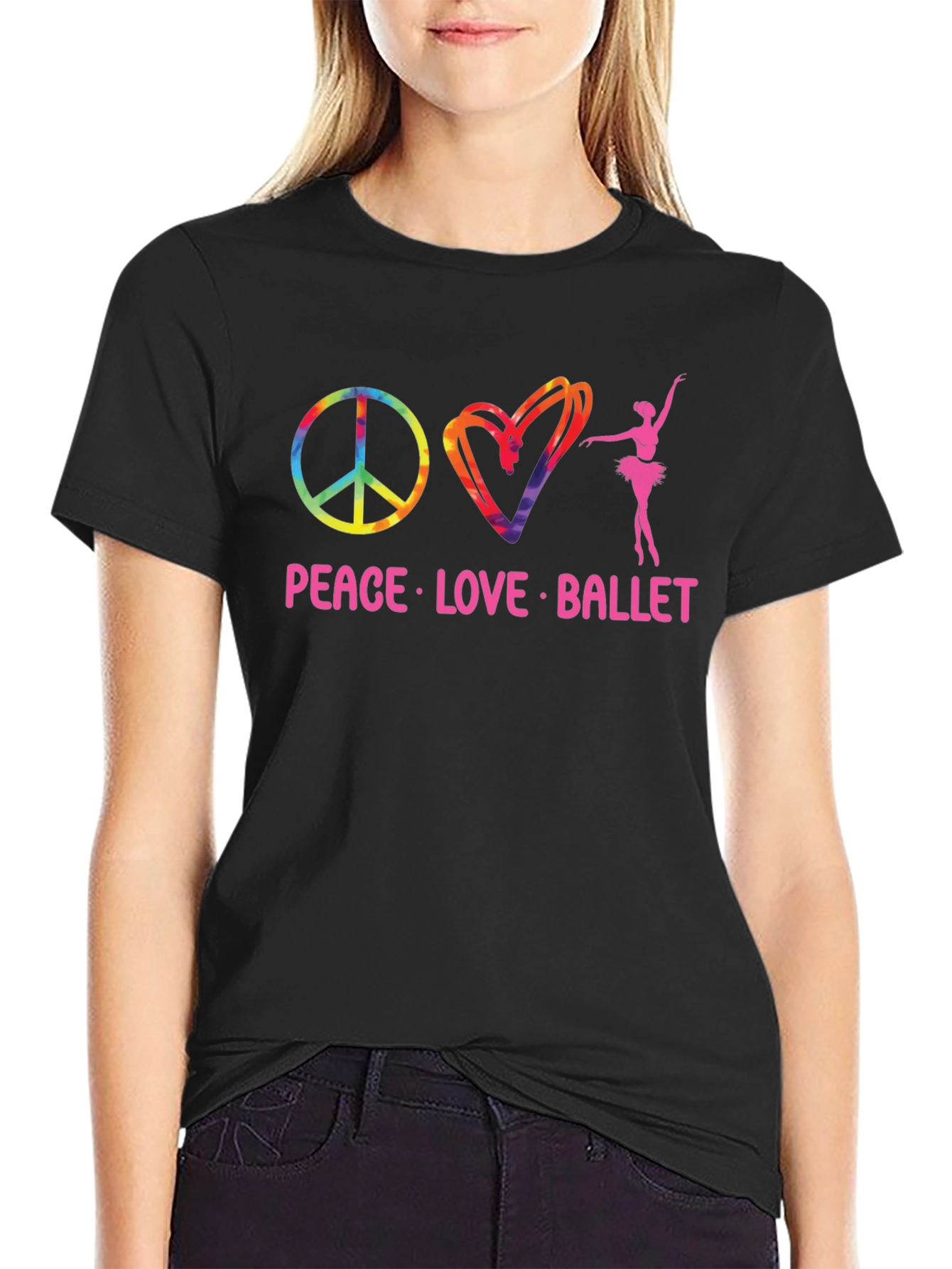 Peace Love Ballet T-Shirt - Soft Cotton Tee