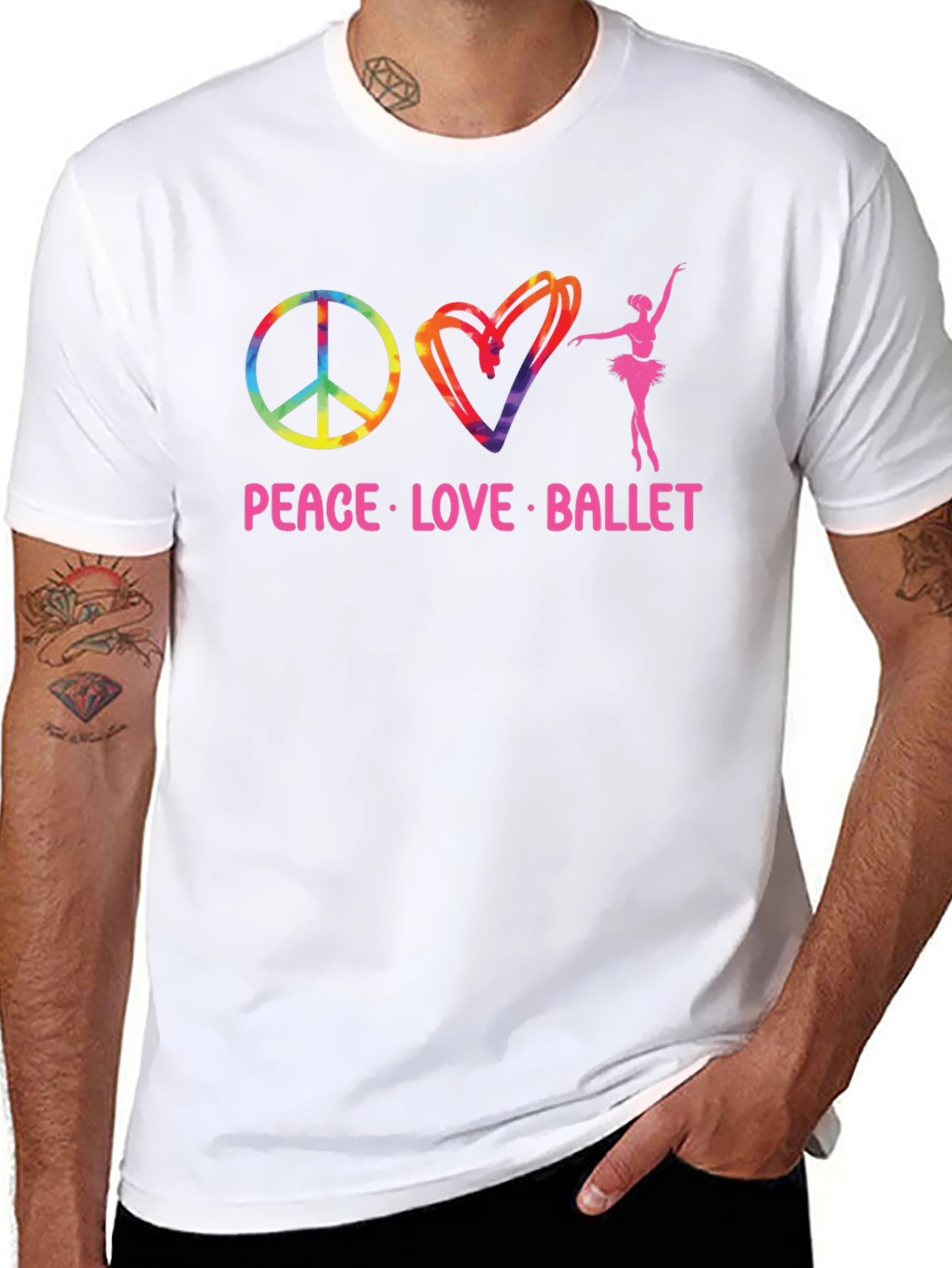 Peace Love Ballet T-Shirt - Soft Cotton Tee
