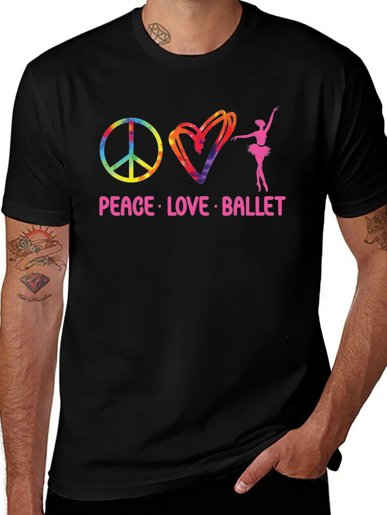 Peace Love Ballet T-Shirt - Soft Cotton Tee
