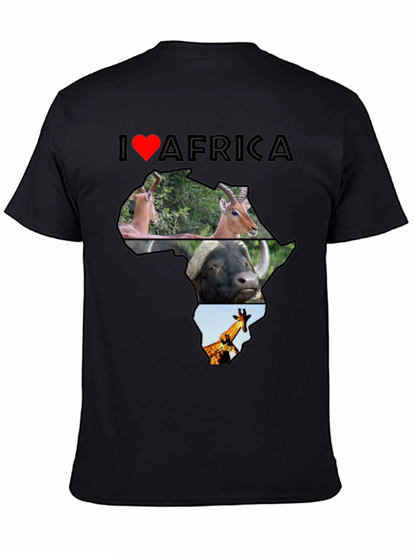 I Love Africa Graphic T-Shirt - Unisex