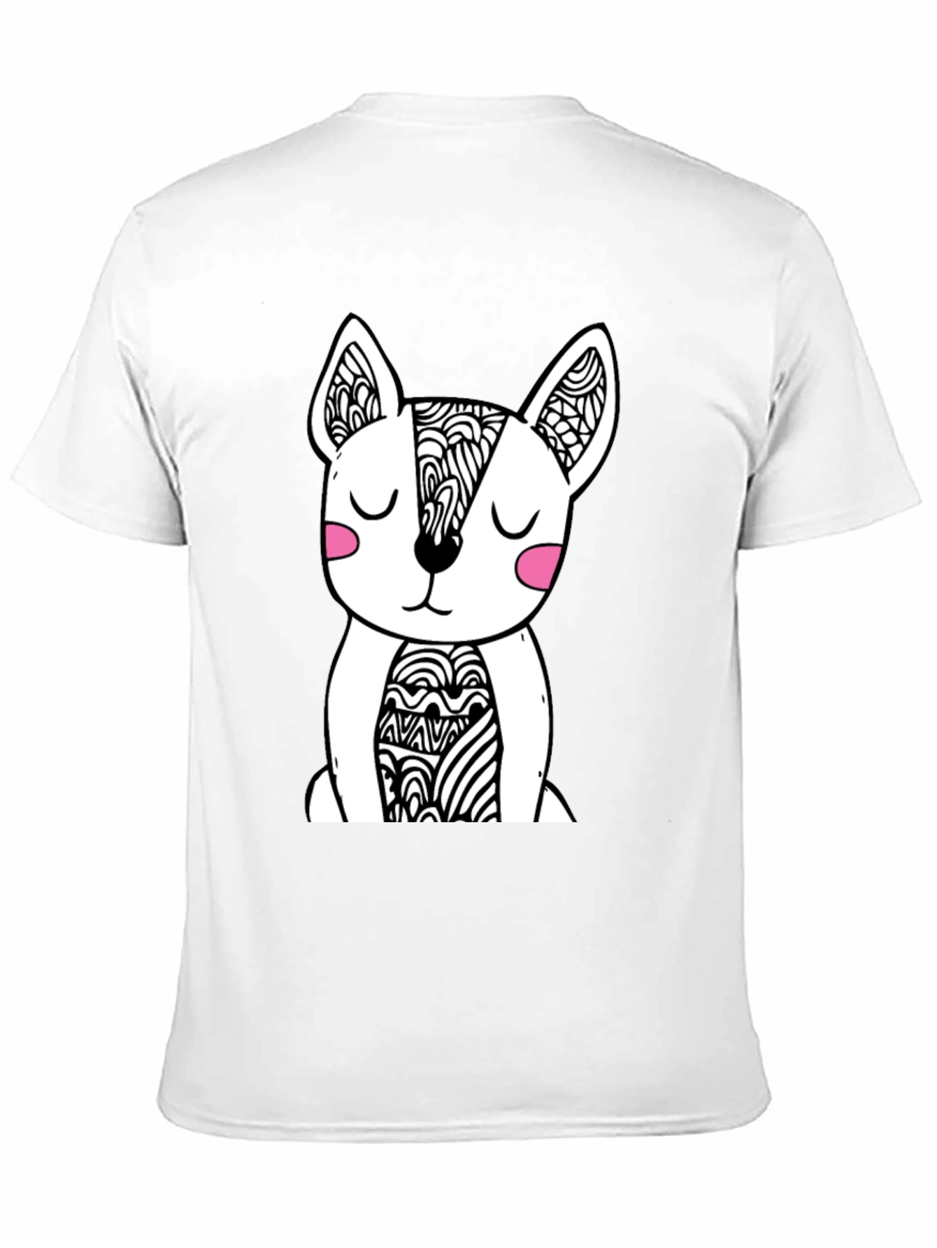 Dog Graphic Black T-Shirt - Stylish Mens Tee