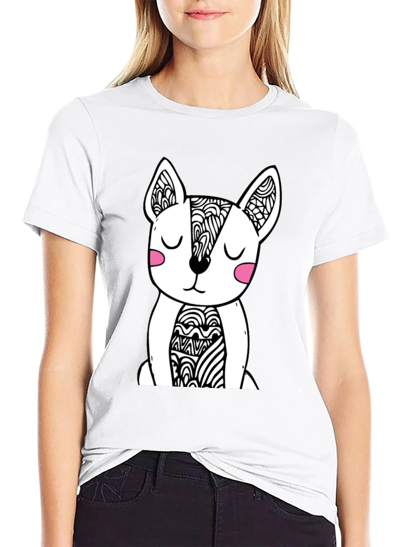 Dog Graphic Black T-Shirt - Stylish Mens Tee