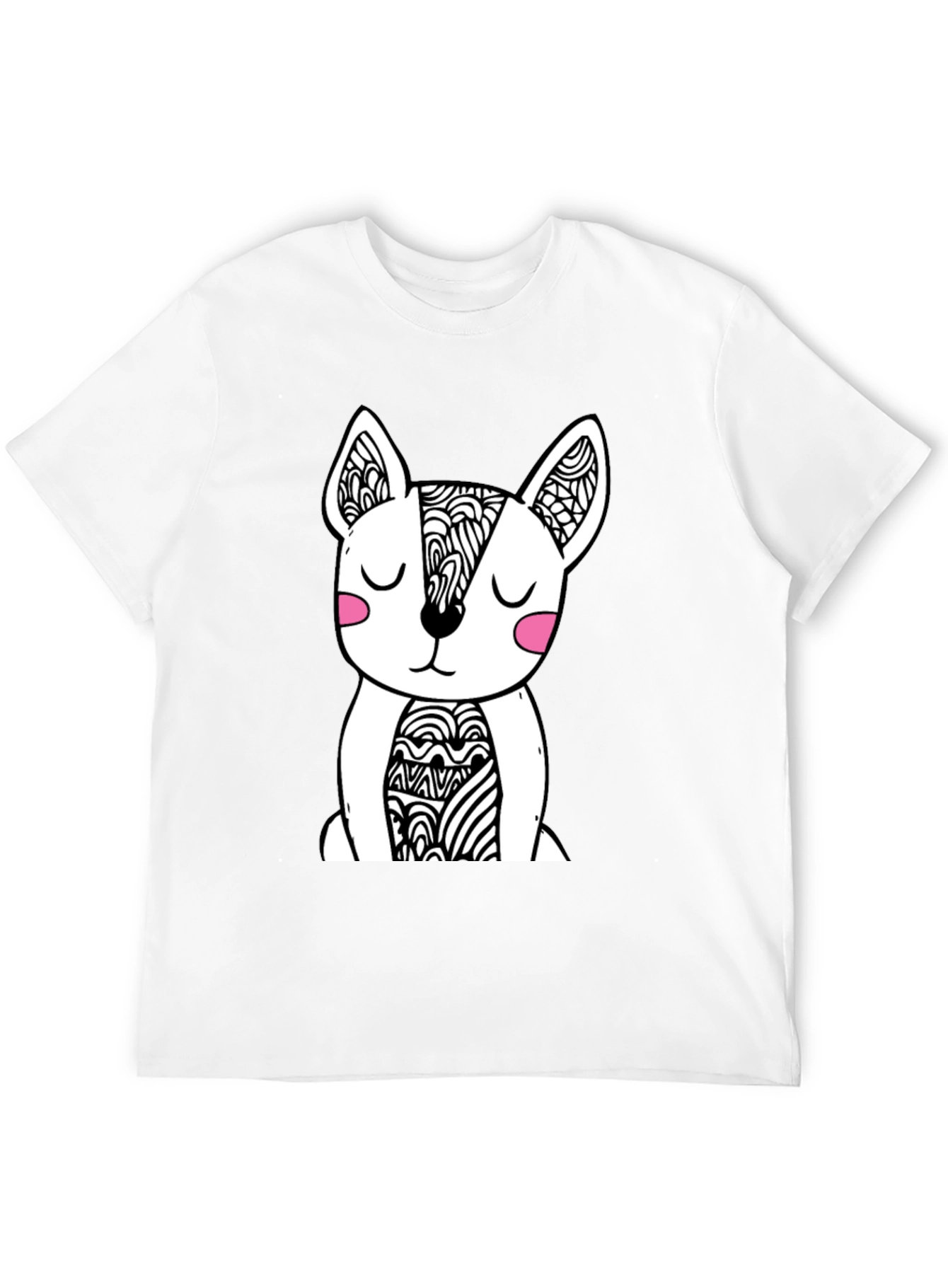 Dog Graphic Black T-Shirt - Stylish Mens Tee