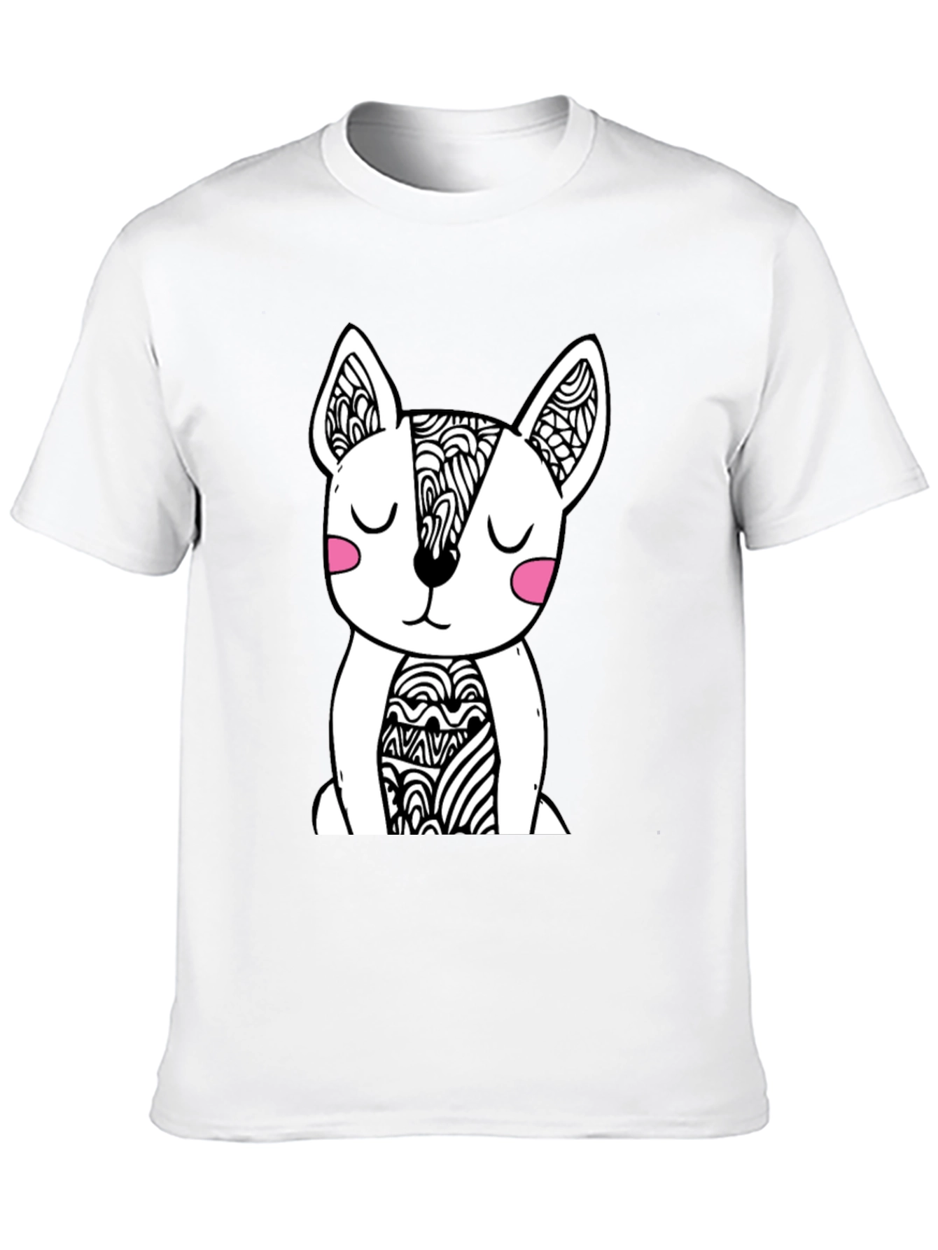 Dog Graphic Black T-Shirt - Stylish Mens Tee