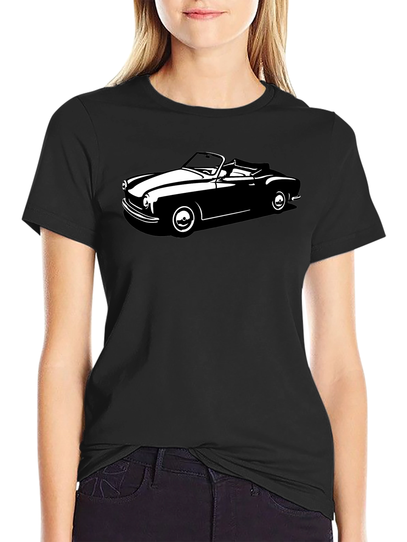 Classic Car Graphic Tee - Black