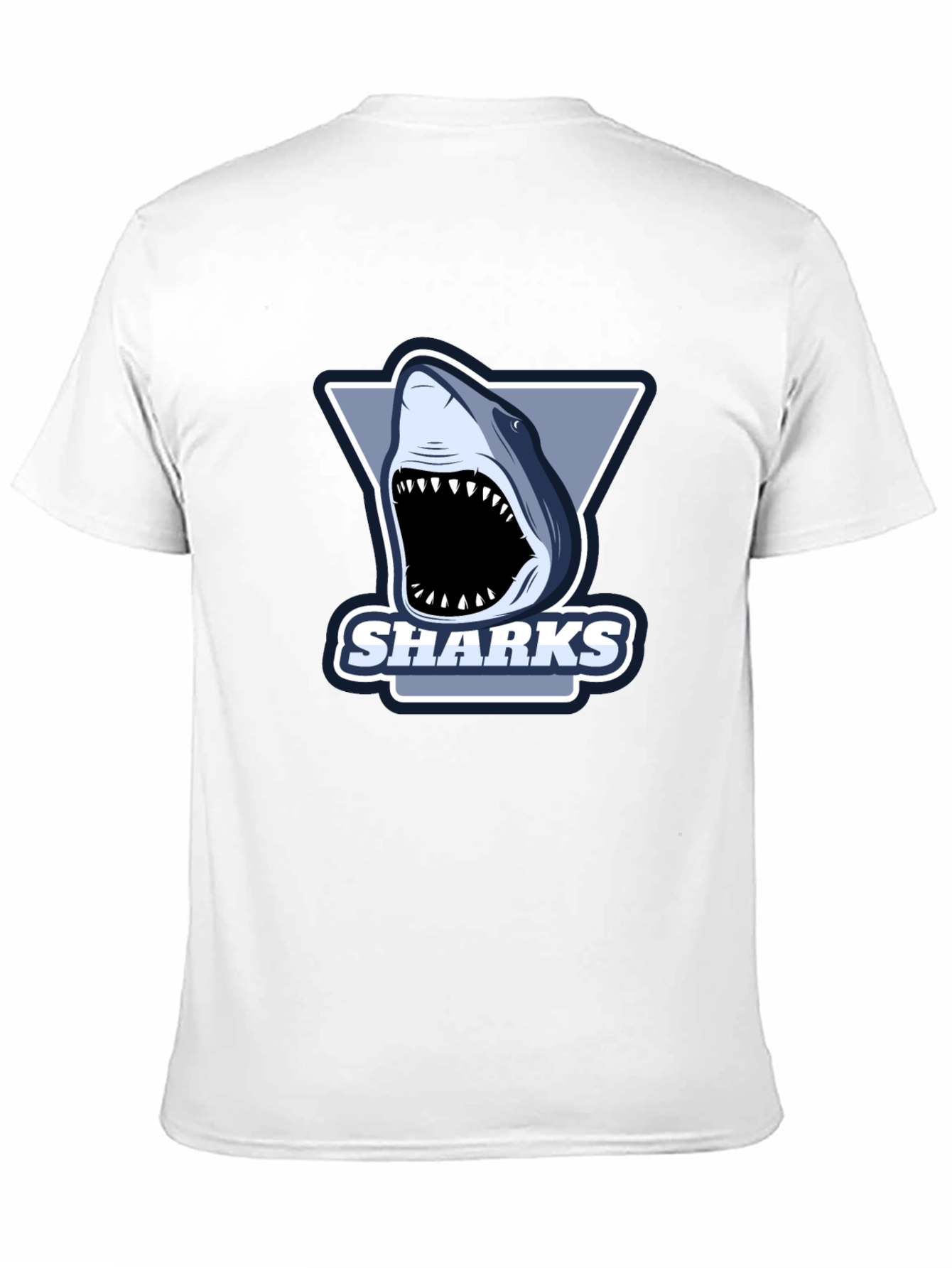 Mens Black Shark Graphic T-Shirt