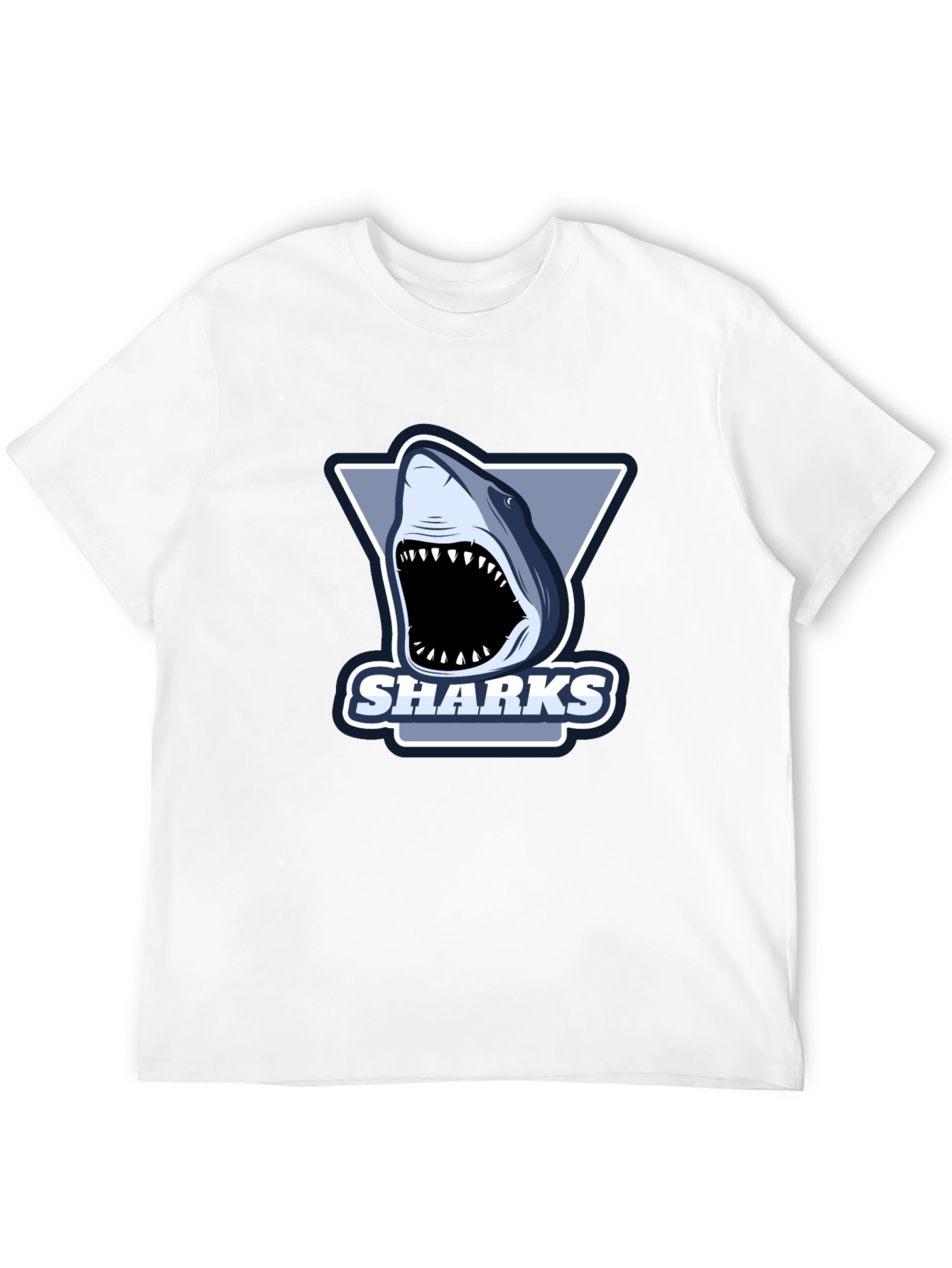 Mens Black Shark Graphic T-Shirt