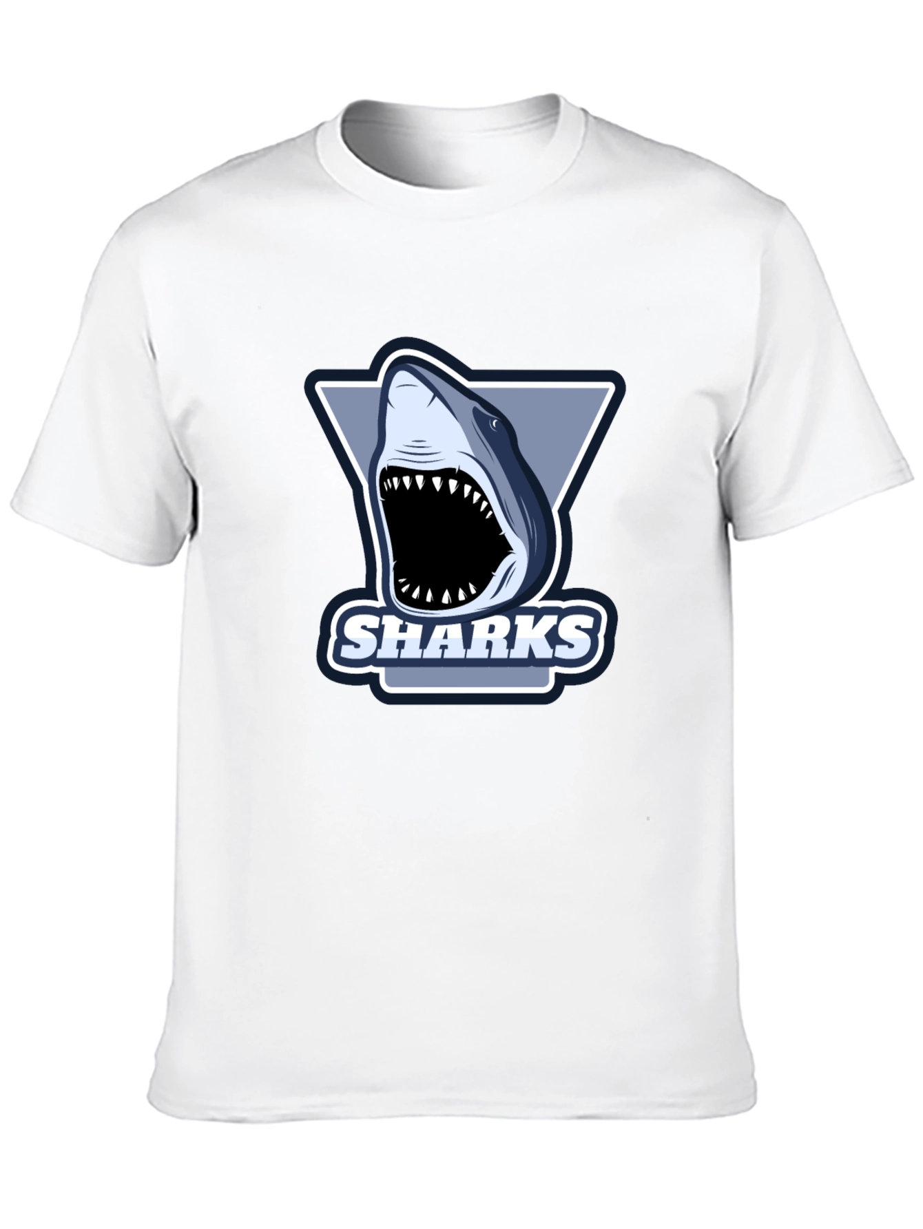 Mens Black Shark Graphic T-Shirt