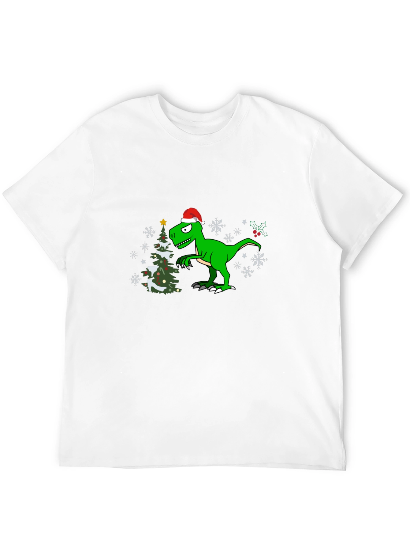 Festive Dinosaur Christmas T-Shirt