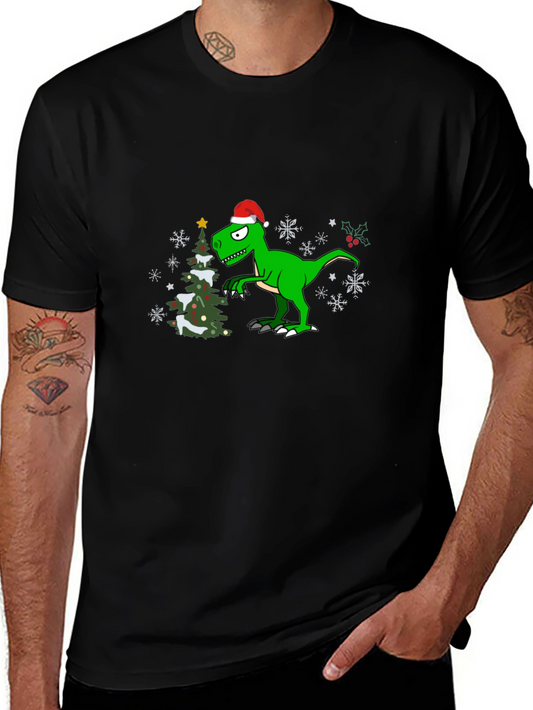 Festive Dinosaur Christmas T-Shirt