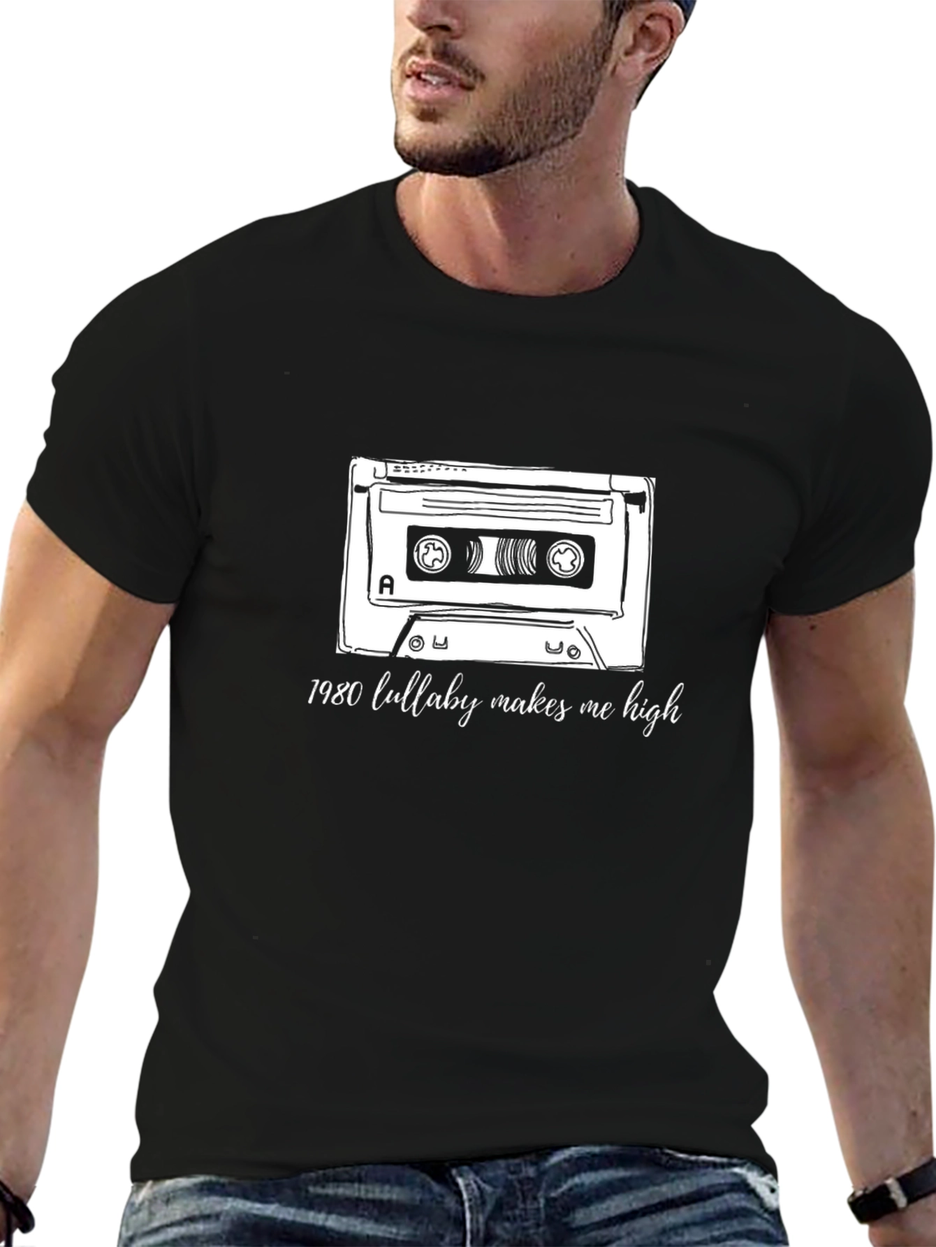 Retro Cassette Graphic Tee - 1980 Lullaby