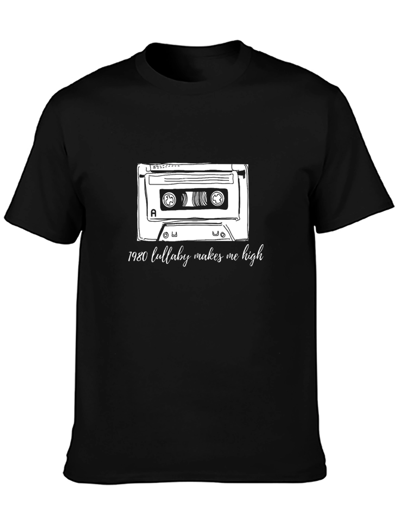 Retro Cassette Graphic Tee - 1980 Lullaby