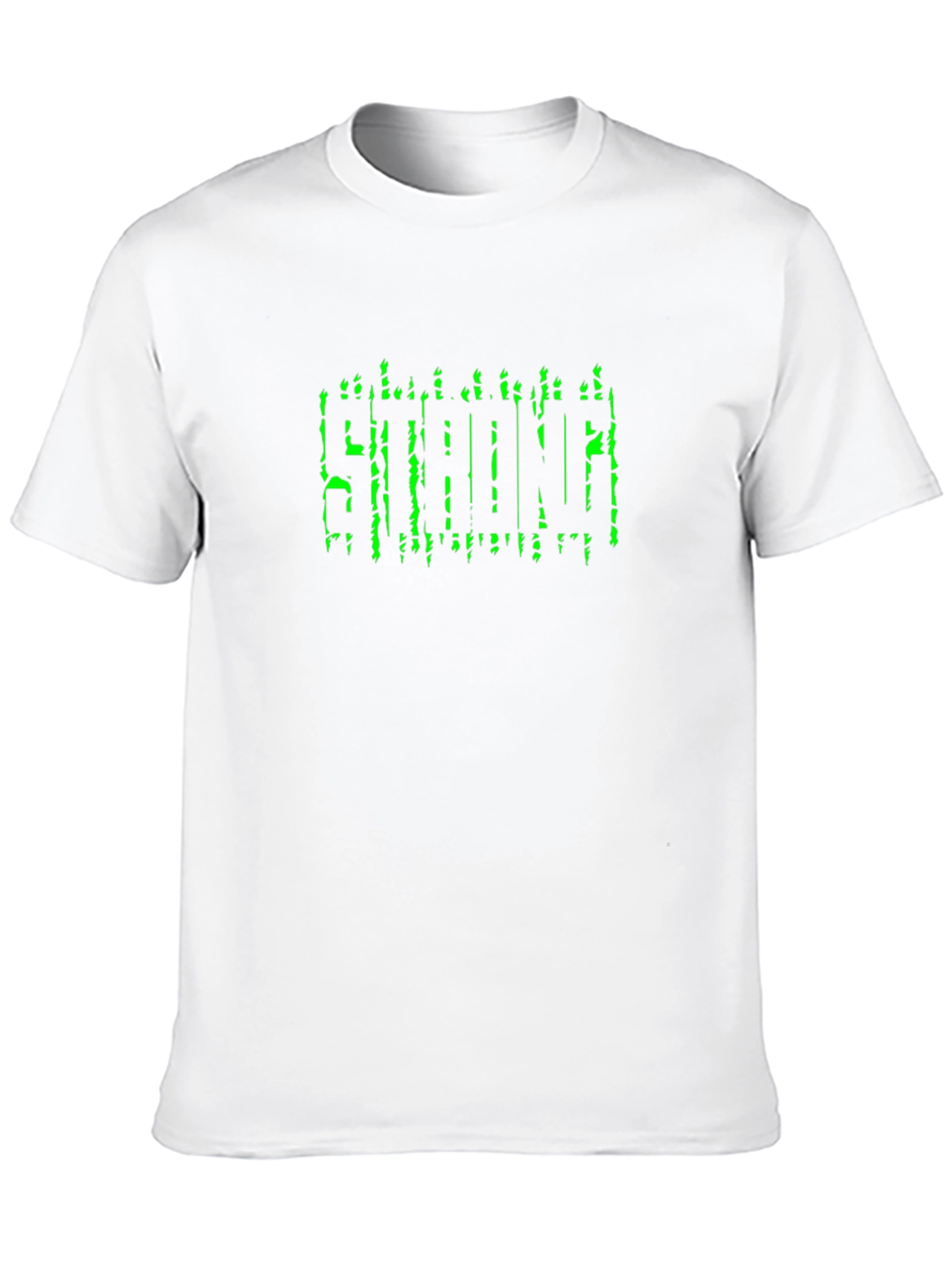 Mens Black STRONG Graphic T-Shirt