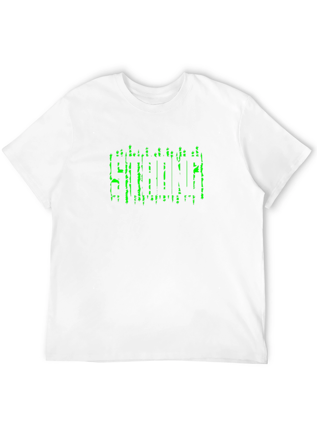 Mens Black STRONG Graphic T-Shirt