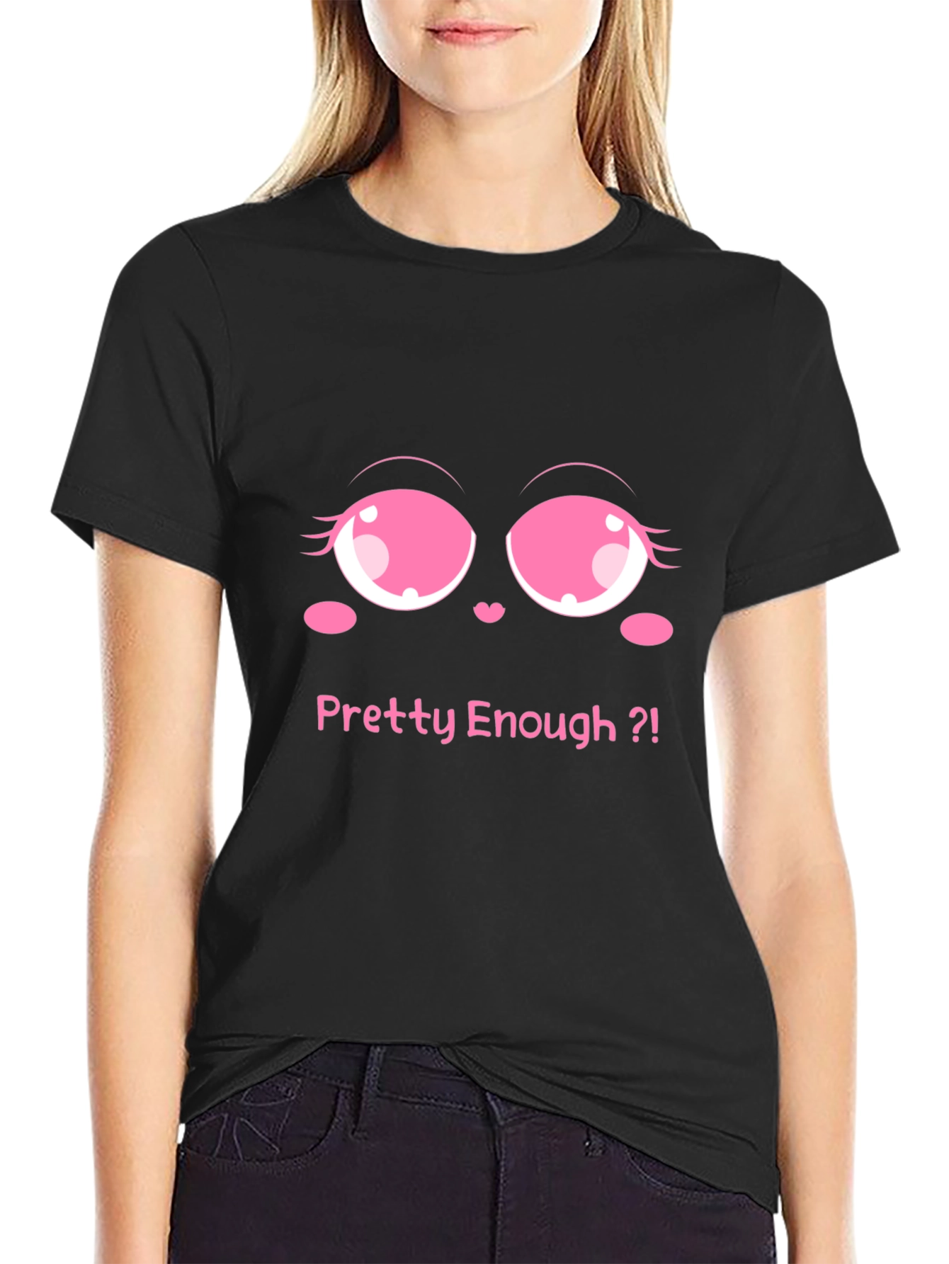 Pretty Enough Graphic Tee - Black Unisex T-Shirt
