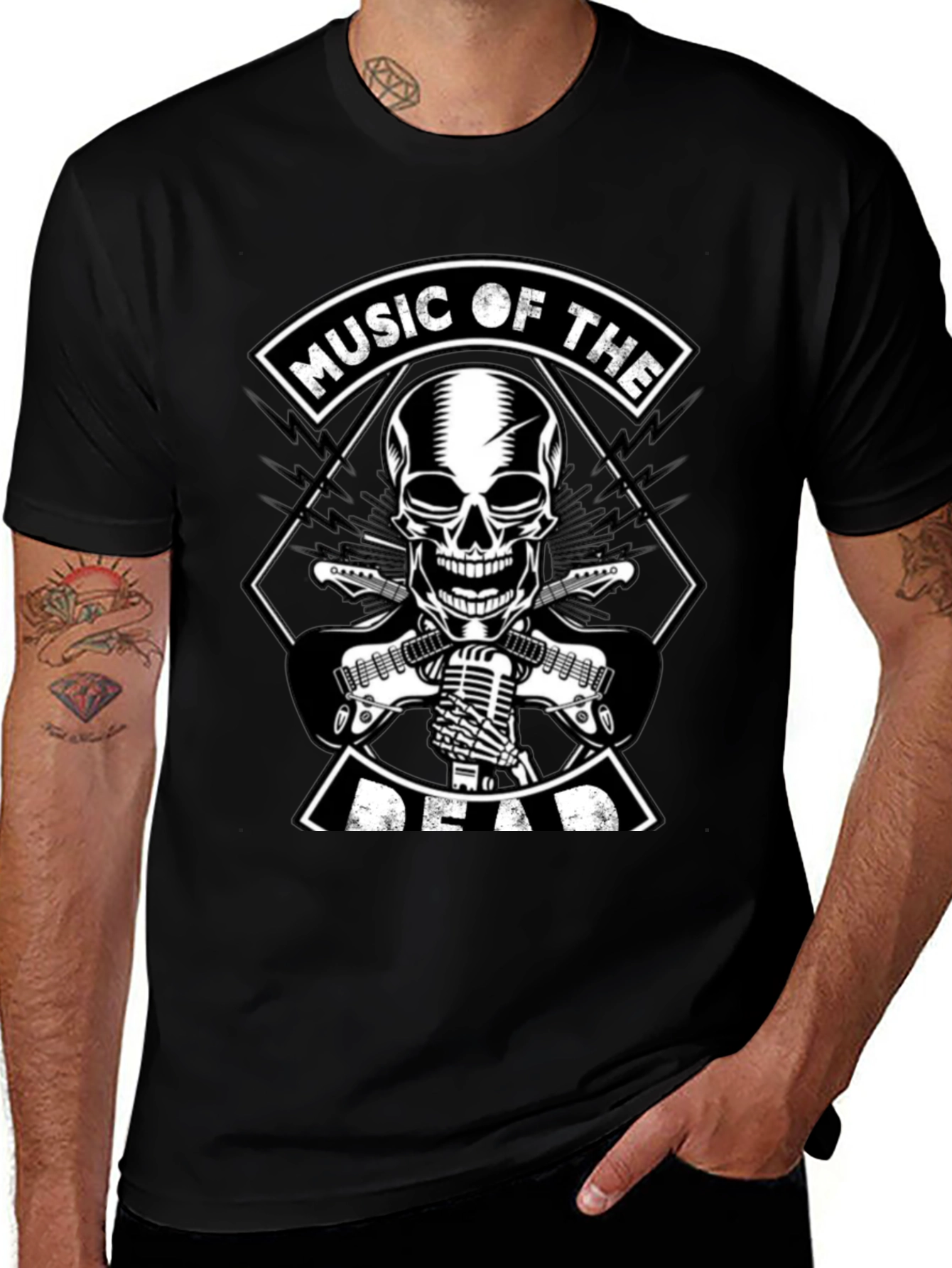 Music of the Dead Graphic T-Shirt - Rock On!