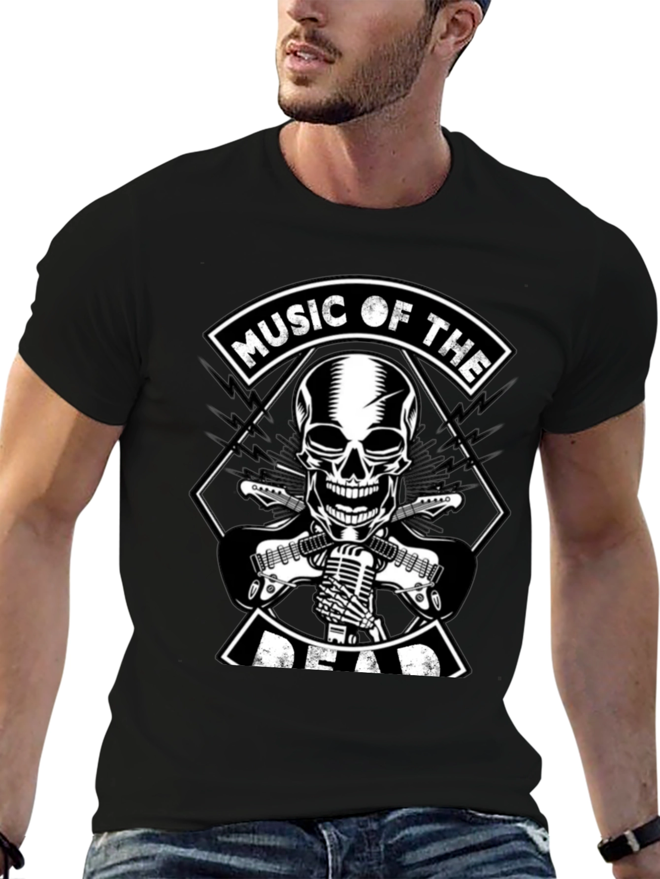 Music of the Dead Graphic T-Shirt - Rock On!