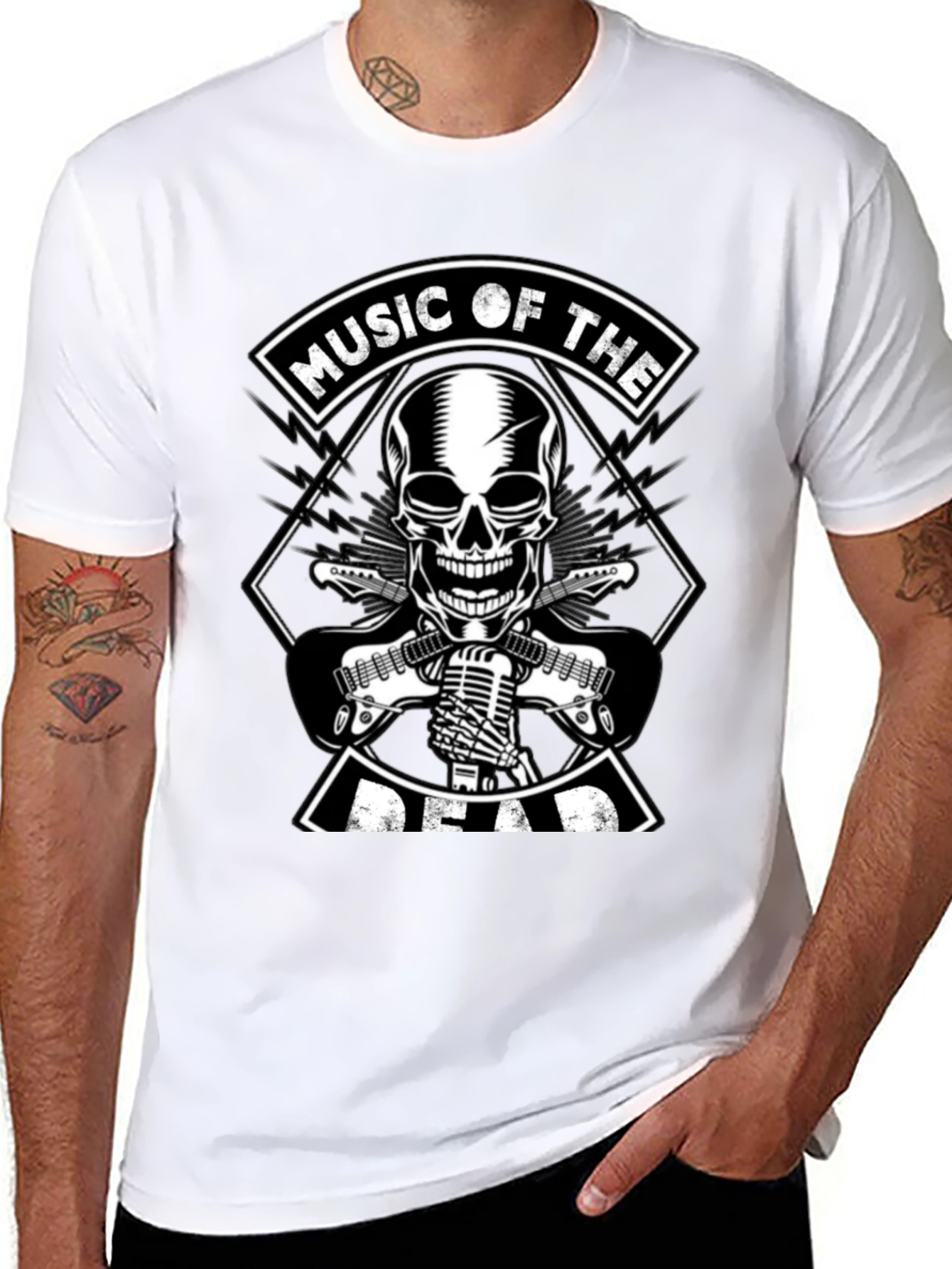 Music of the Dead Graphic T-Shirt - Rock On!