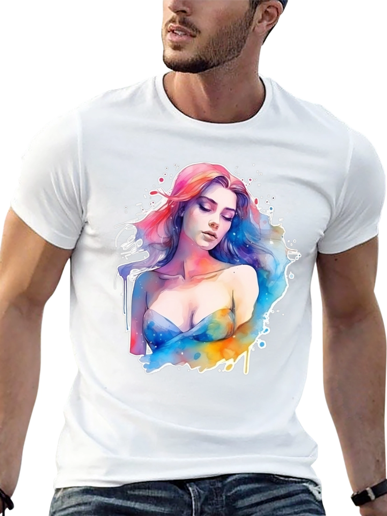 Watercolor Woman Graphic Tee