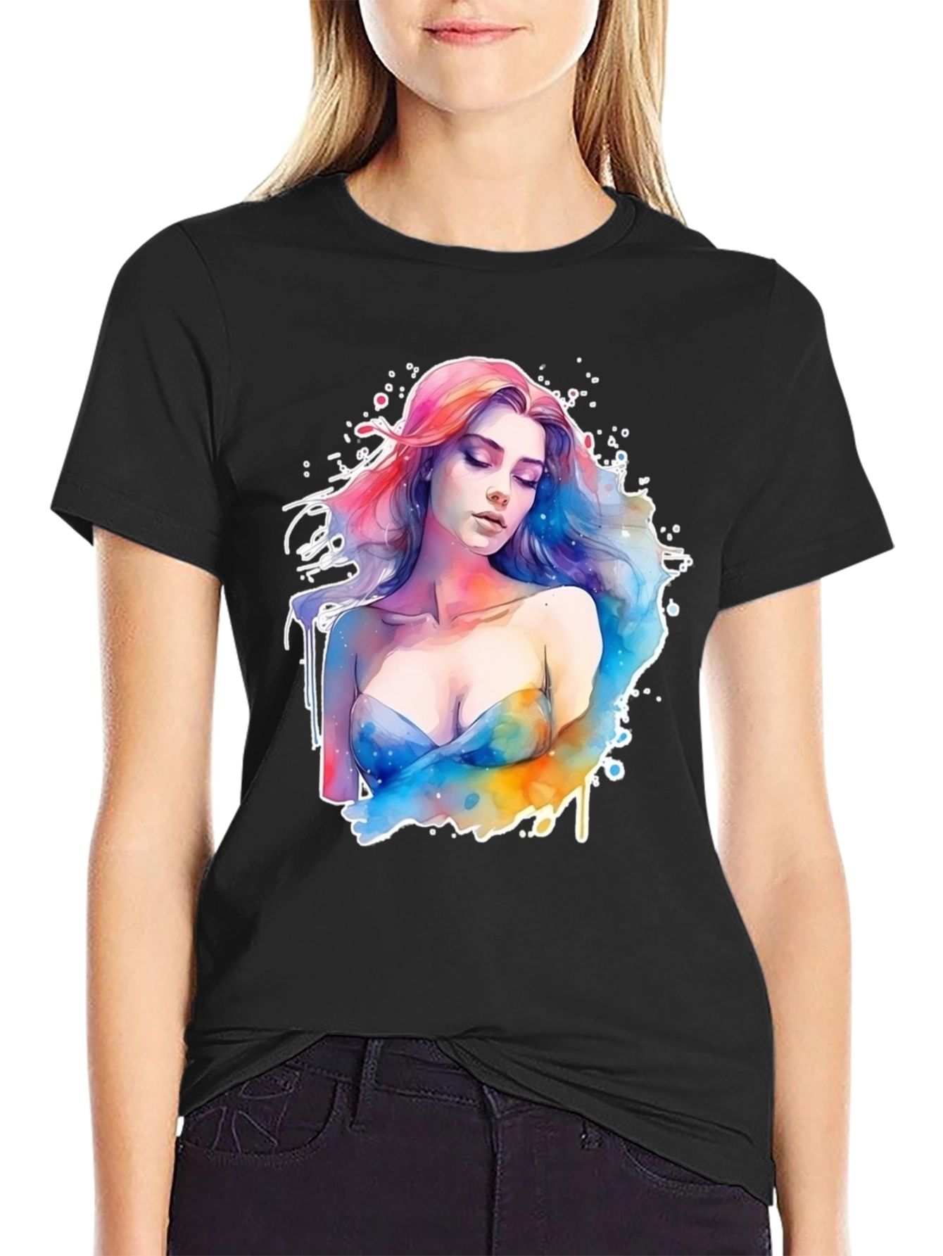Watercolor Woman Graphic Tee