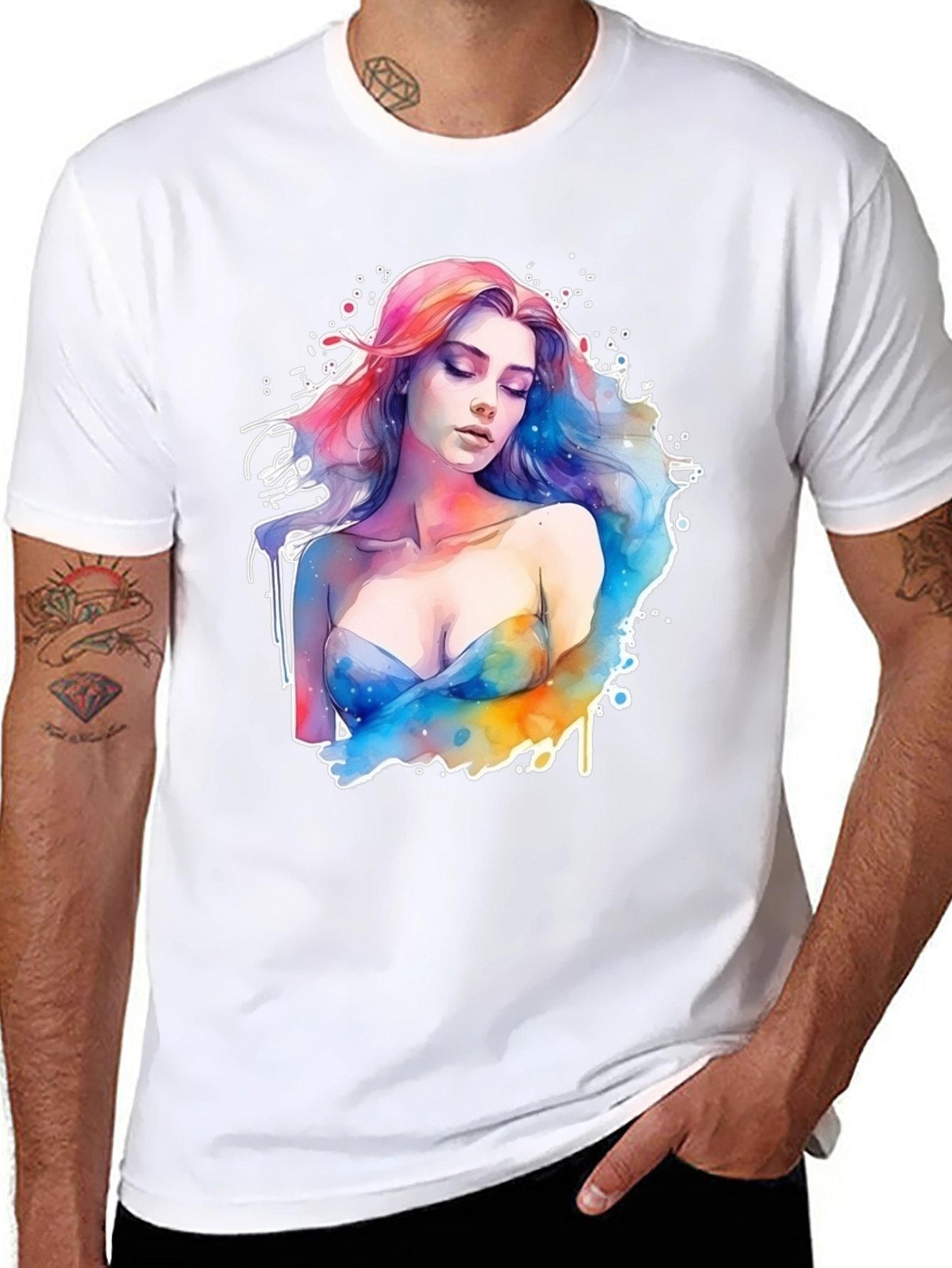 Watercolor Woman Graphic Tee