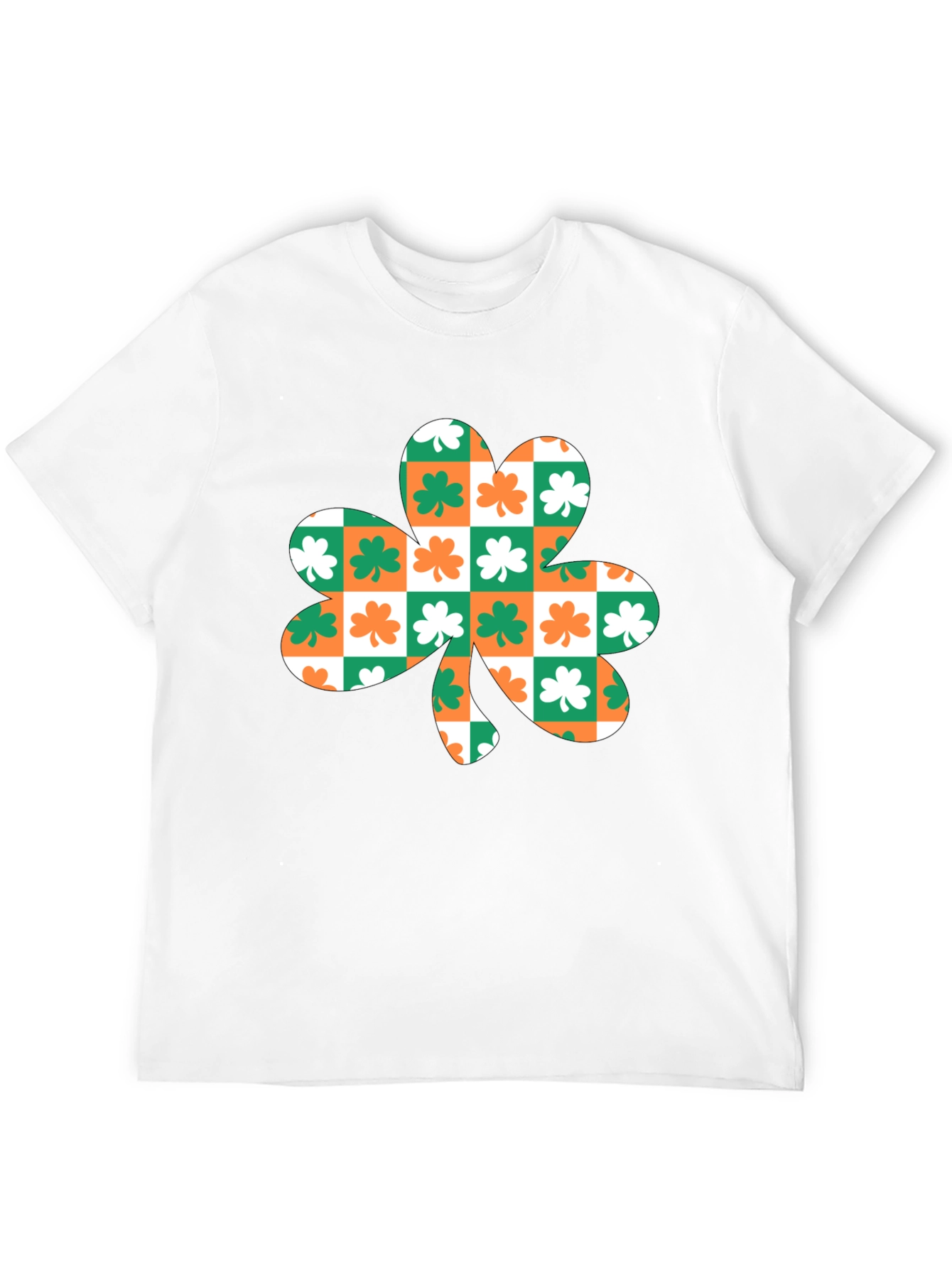 Shamrock Checkered T-Shirt - St. Patricks Day