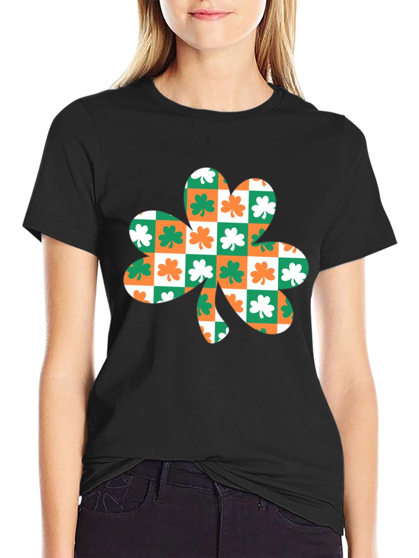 Shamrock Checkered T-Shirt - St. Patricks Day