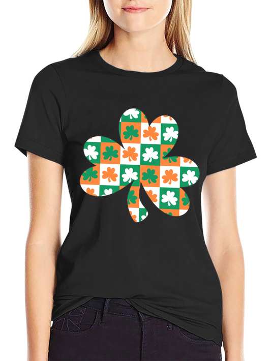 Shamrock Checkered T-Shirt - St. Patricks Day