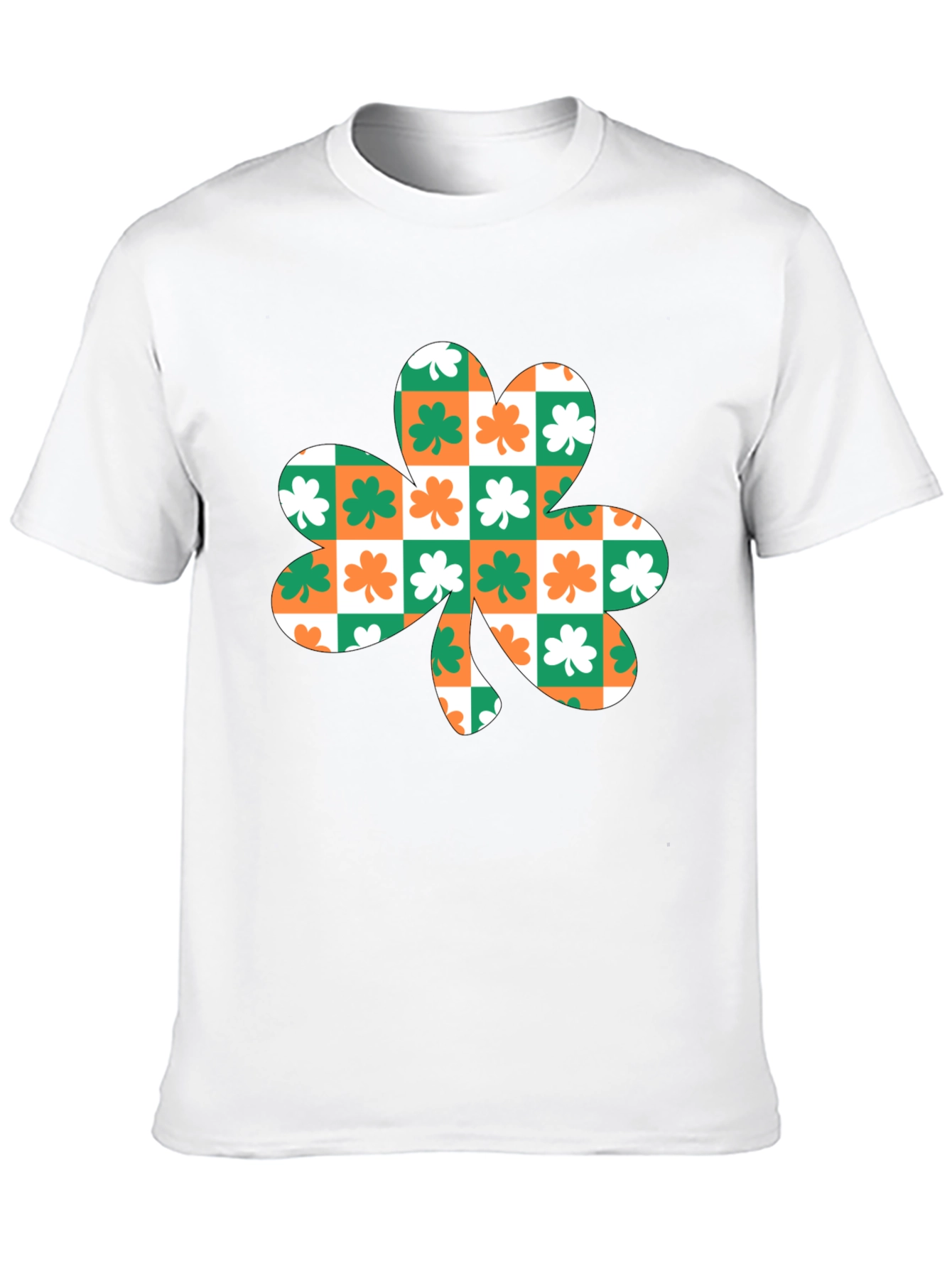 Shamrock Checkered T-Shirt - St. Patricks Day