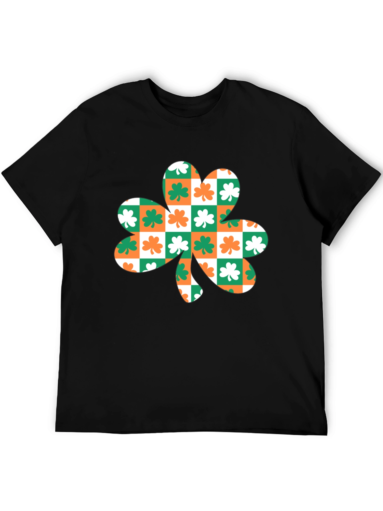 Shamrock Checkered T-Shirt - St. Patricks Day
