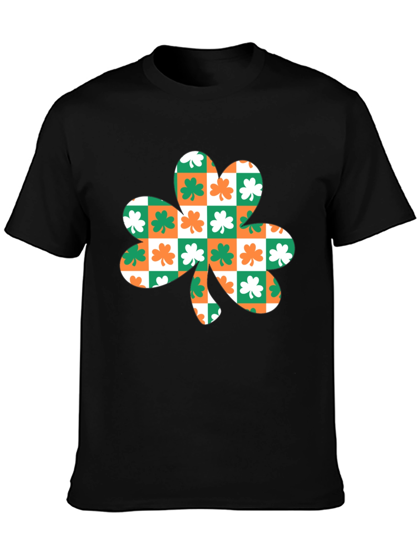 Shamrock Checkered T-Shirt - St. Patricks Day